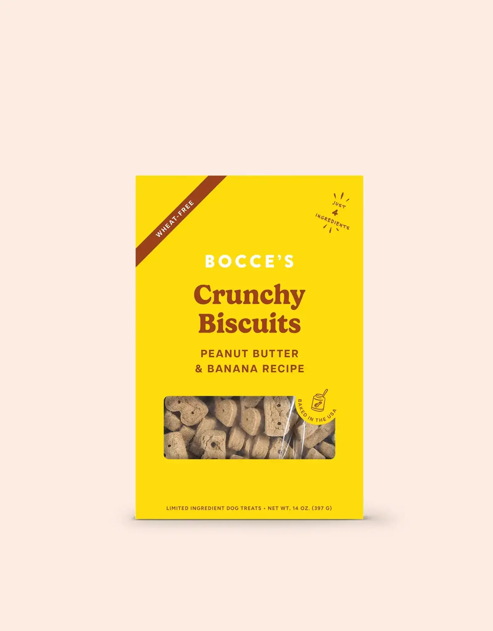 Bocce's Bakery Bocce's Bakery Dog Crunchy Biscuits Peanut Butter & Banana Recipe - 14 oz