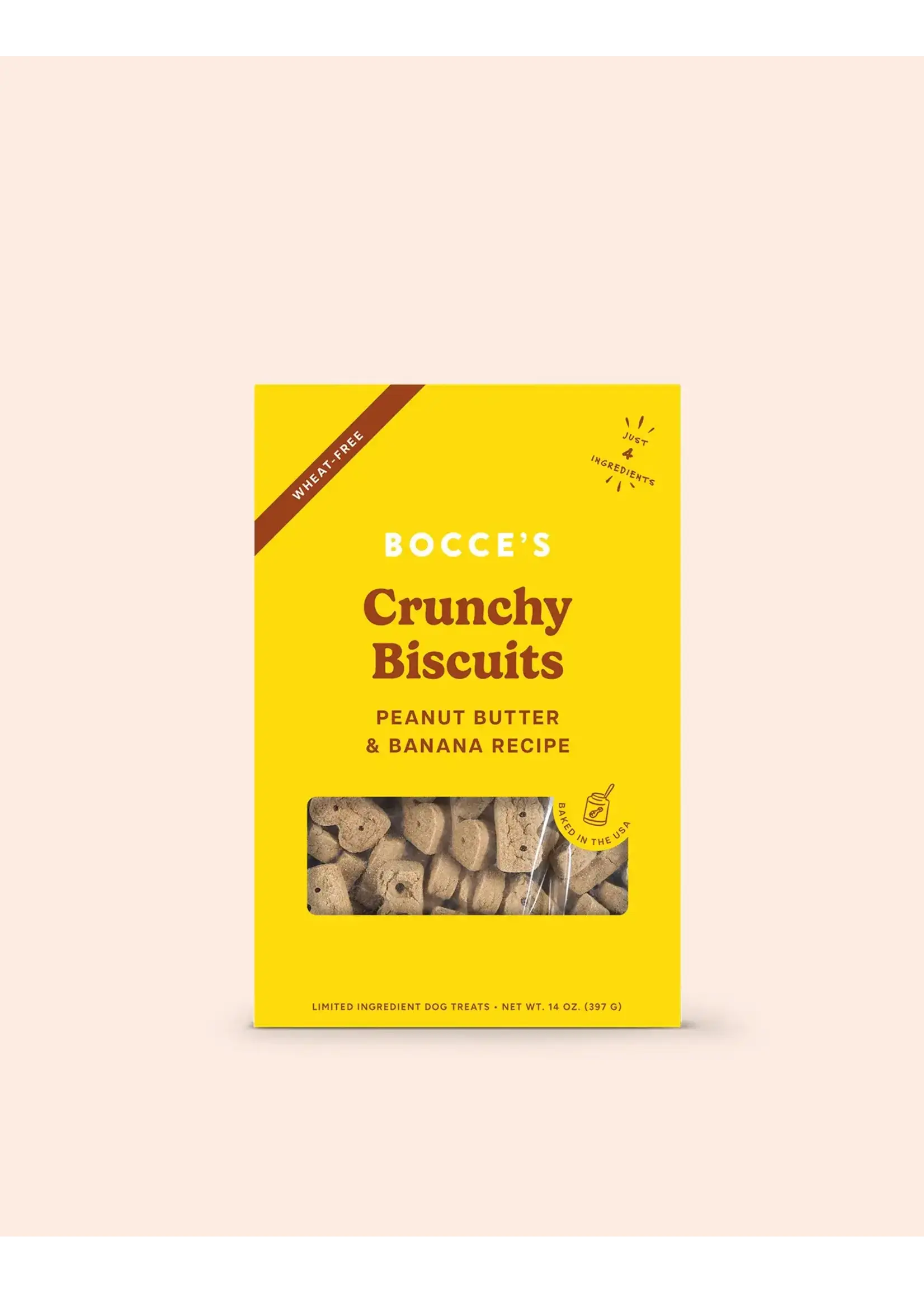 Bocce's Bakery Bocce's Bakery Dog Crunchy Biscuits Peanut Butter & Banana Recipe - 14 oz