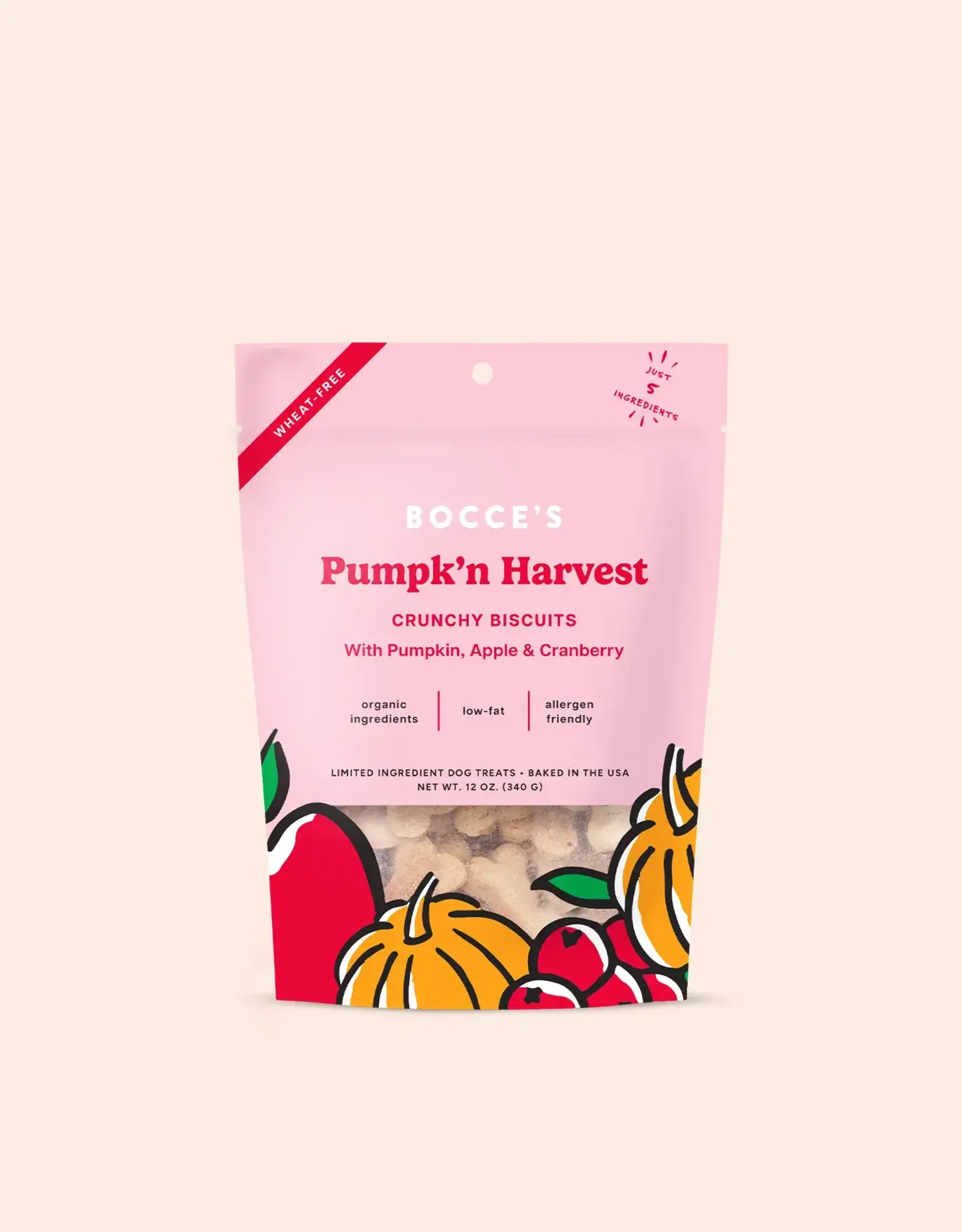 Bocce's Bakery Bocce's Bakery Dog Crunchy Biscuits Pumpk'n Harvest - 12 oz