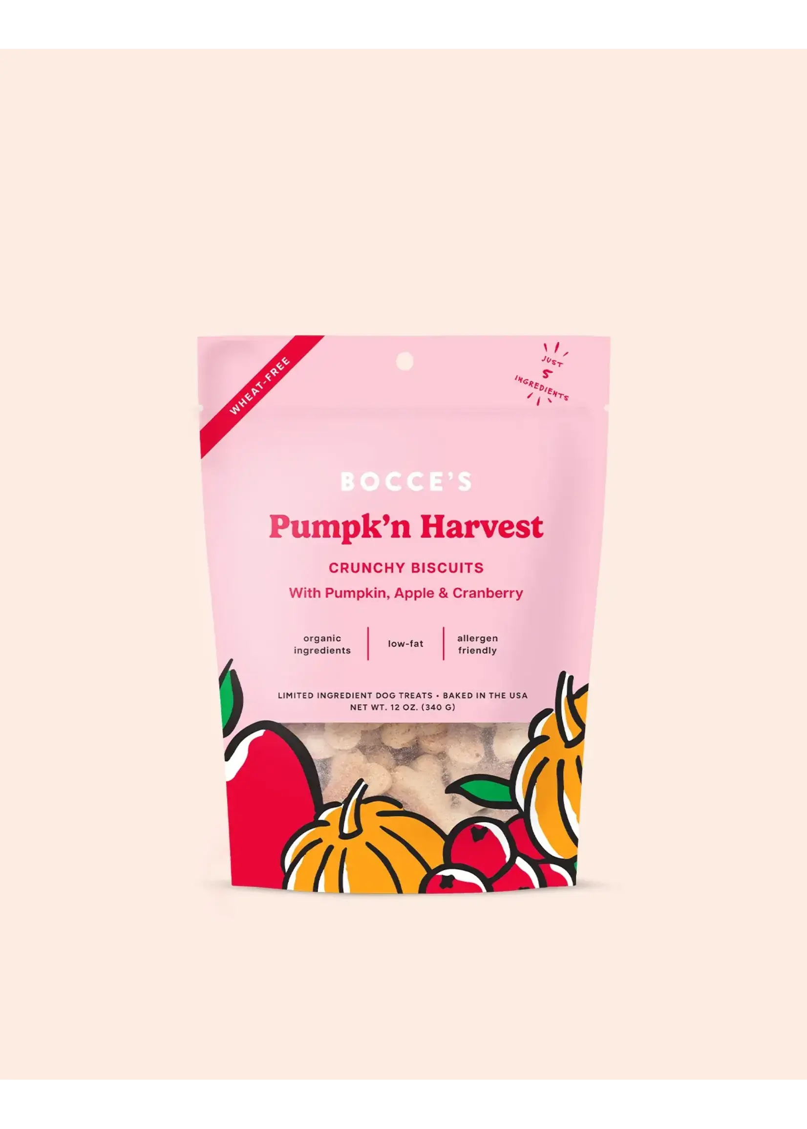Bocce's Bakery Bocce's Bakery Dog Crunchy Biscuits Pumpk'n Harvest - 12 oz