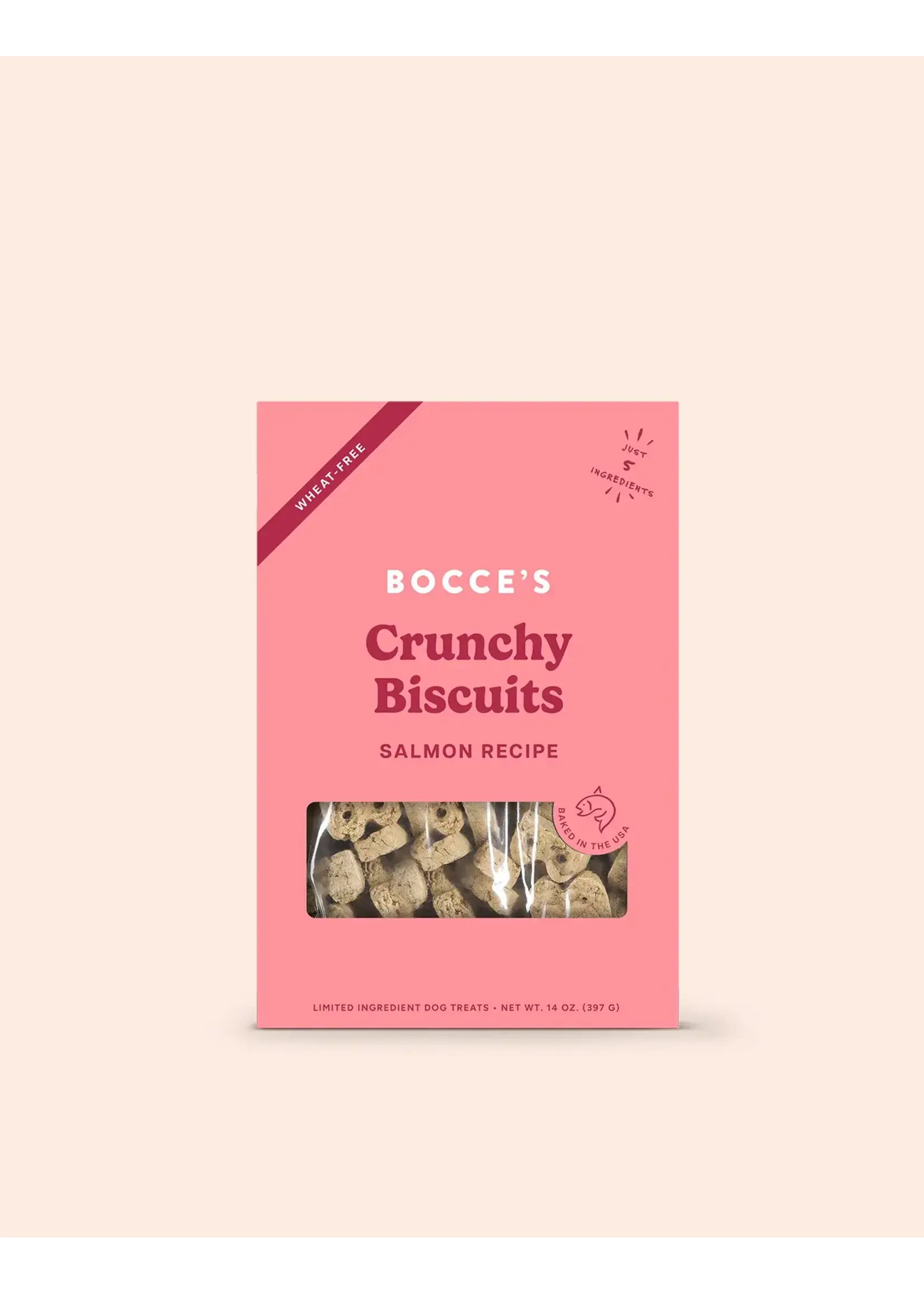 Bocce's Bakery Bocce's Bakery Dog Crunchy Biscuits Salmon Recipe - 14 oz