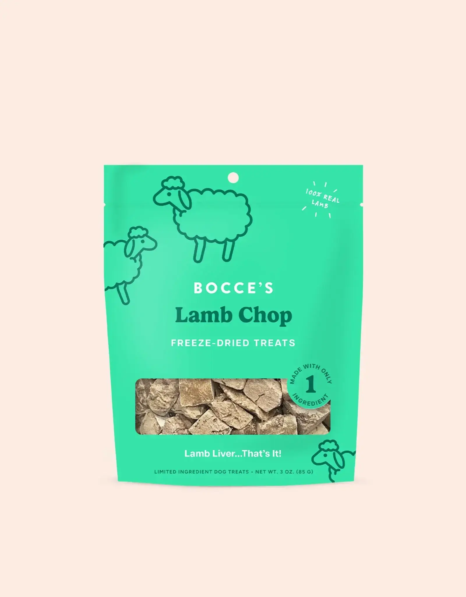 Bocce's Bakery Bocce's Bakery Dog Freeze Dried Lamb Chop Treats - 3 oz