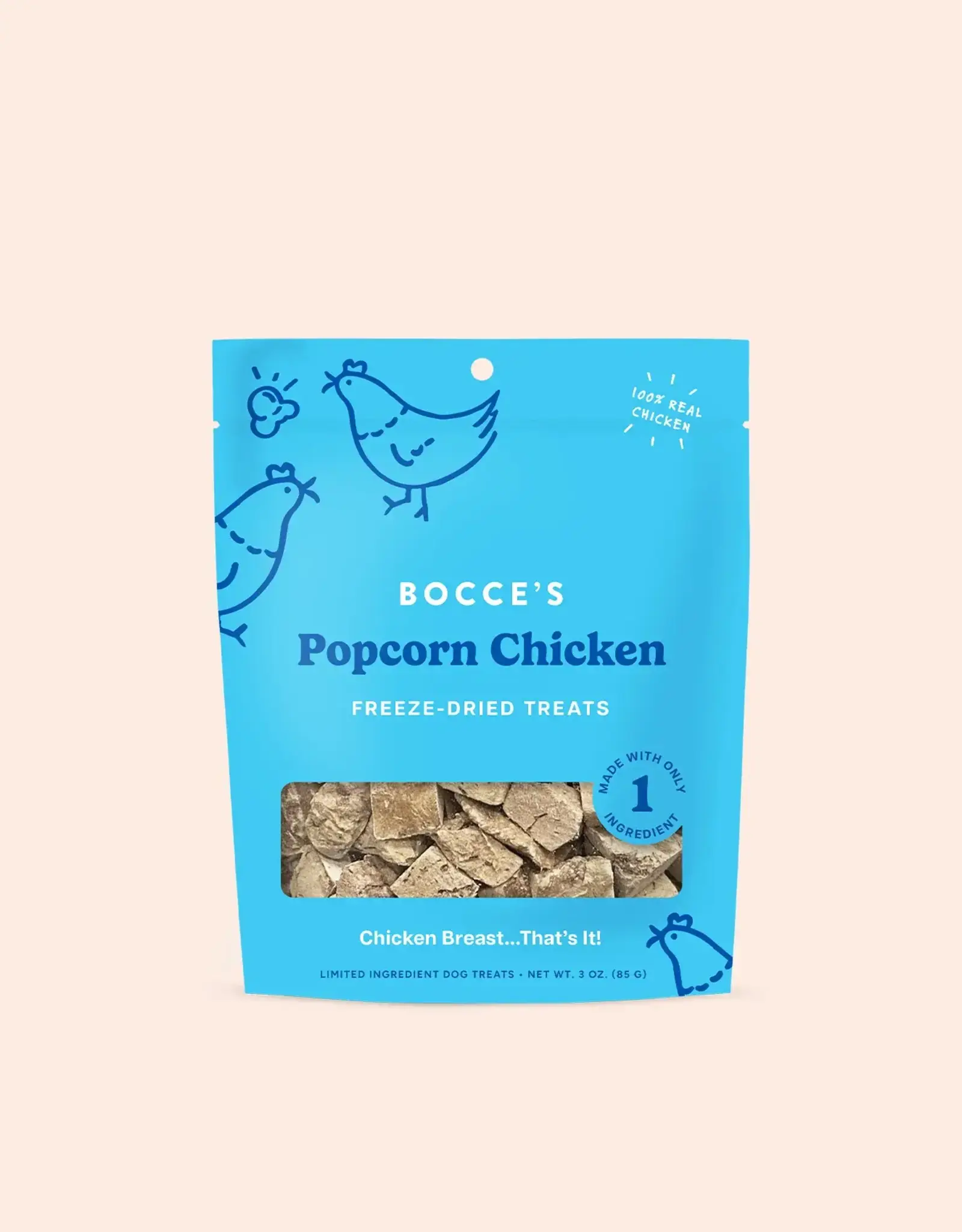 Bocce's Bakery Bocce's Bakery Dog Freeze Dried Popcorn Chicken Treats - 3 oz
