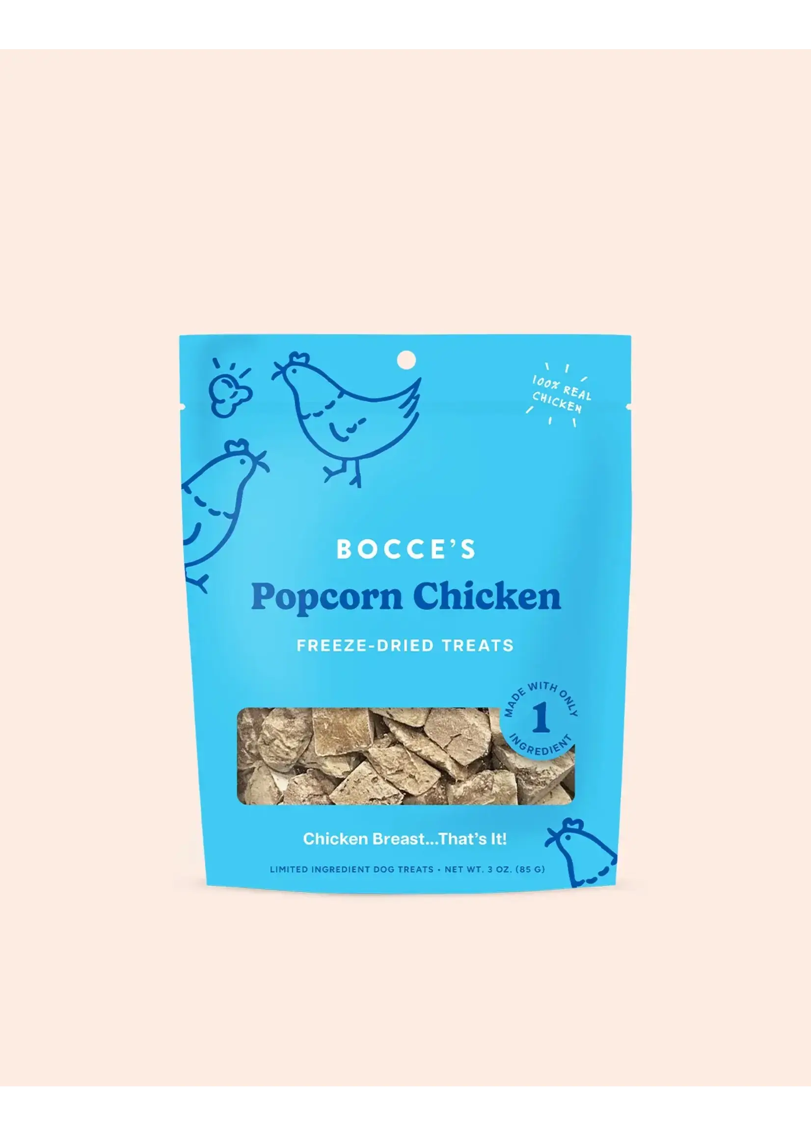 Bocce's Bakery Bocce's Bakery Dog Freeze Dried Popcorn Chicken Treats - 3 oz