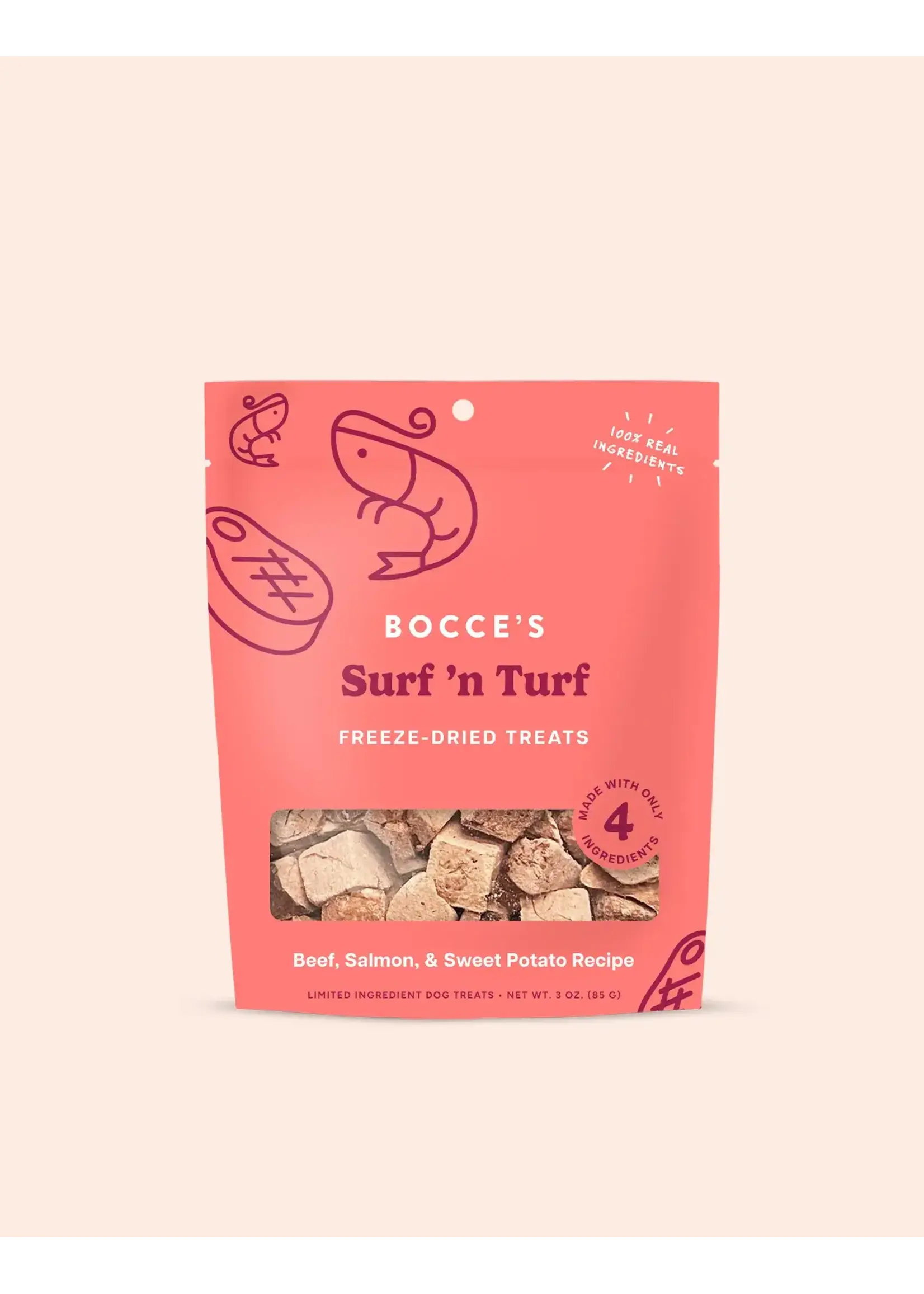 Bocce's Bakery Bocce's Bakery Dog Freeze Dried Surf 'n Turf Treats - 3 oz