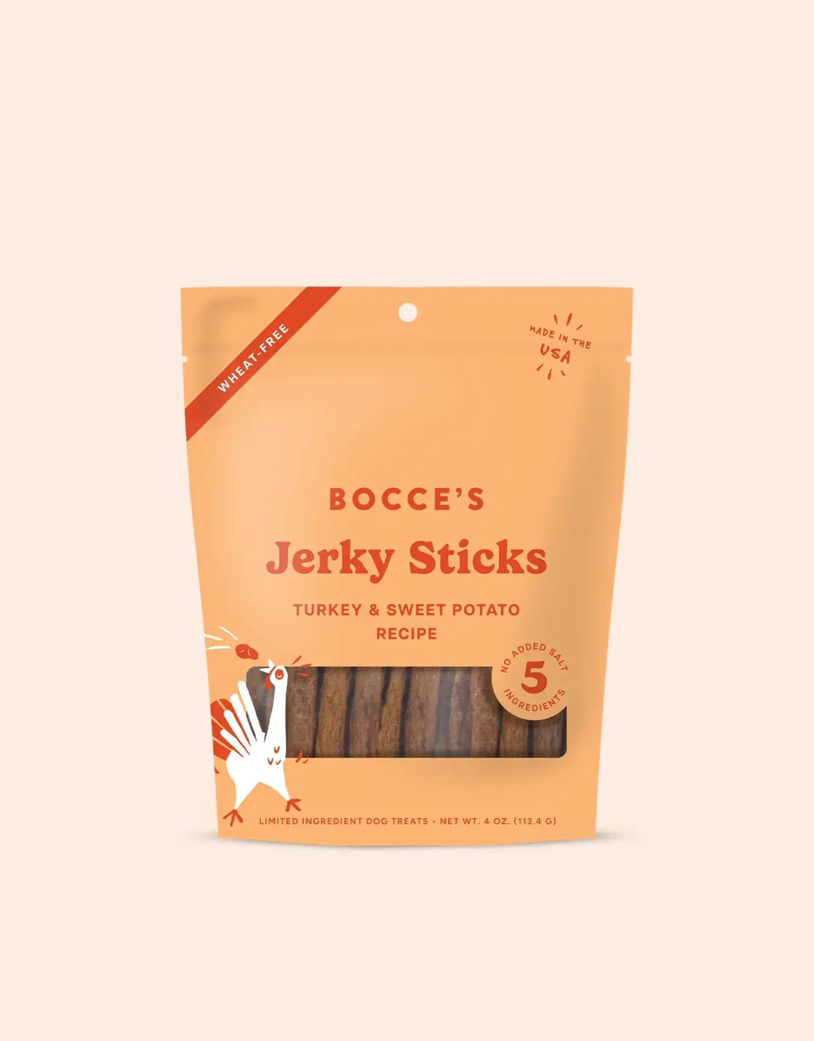 Bocce's Bakery Bocce's Bakery Dog Jerky Sticks Turkey & Sweet Potato - 4 oz