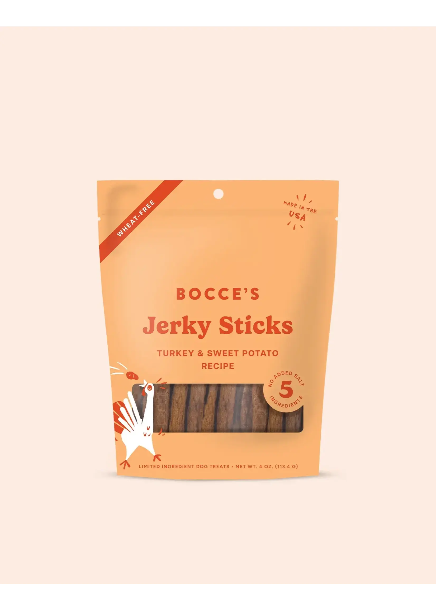Bocce's Bakery Bocce's Bakery Dog Jerky Sticks Turkey & Sweet Potato - 4 oz