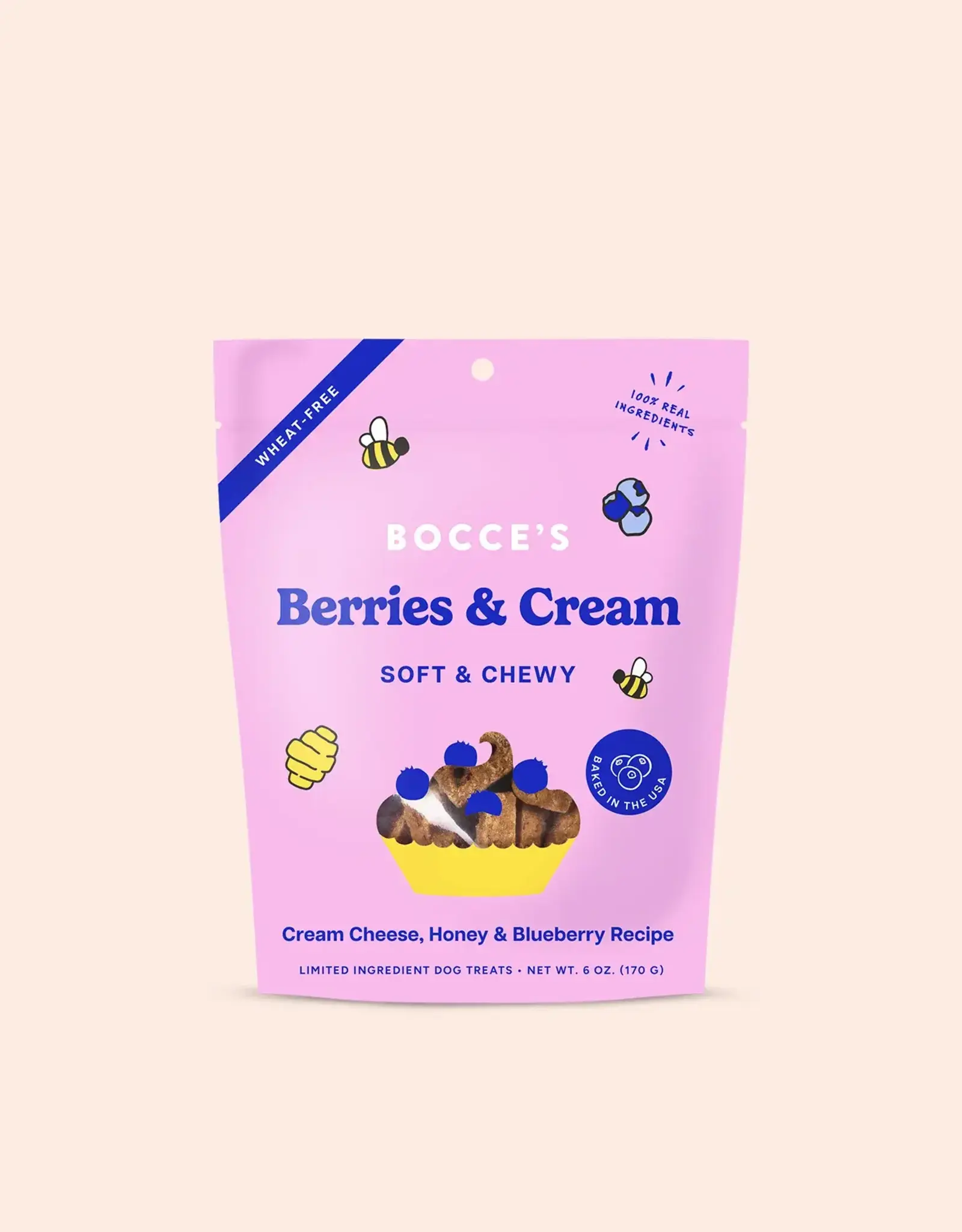 Bocce's Bakery Bocce's Bakery Dog Soft & Chewy Berries & Cream Treats - 6 oz