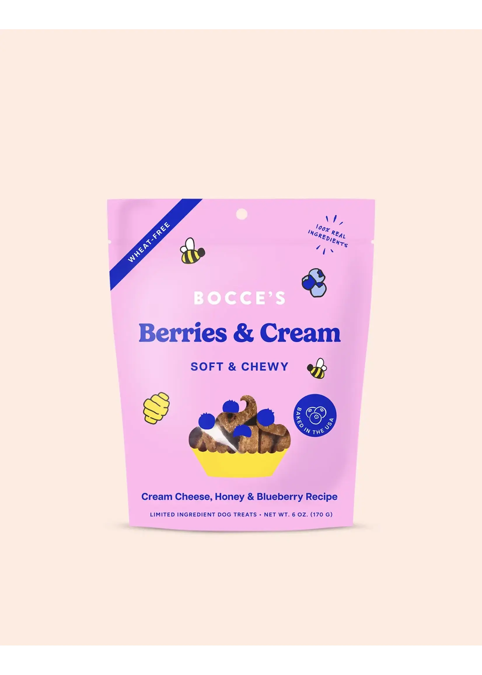 Bocce's Bakery Bocce's Bakery Dog Soft & Chewy Berries & Cream Treats - 6 oz