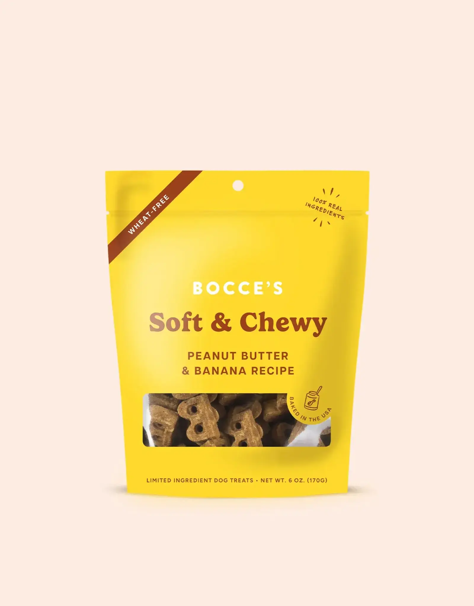 Bocce's Bakery Bocce's Bakery Dog Soft & Chewy Peanut Butter & Banana Treats - 6 oz