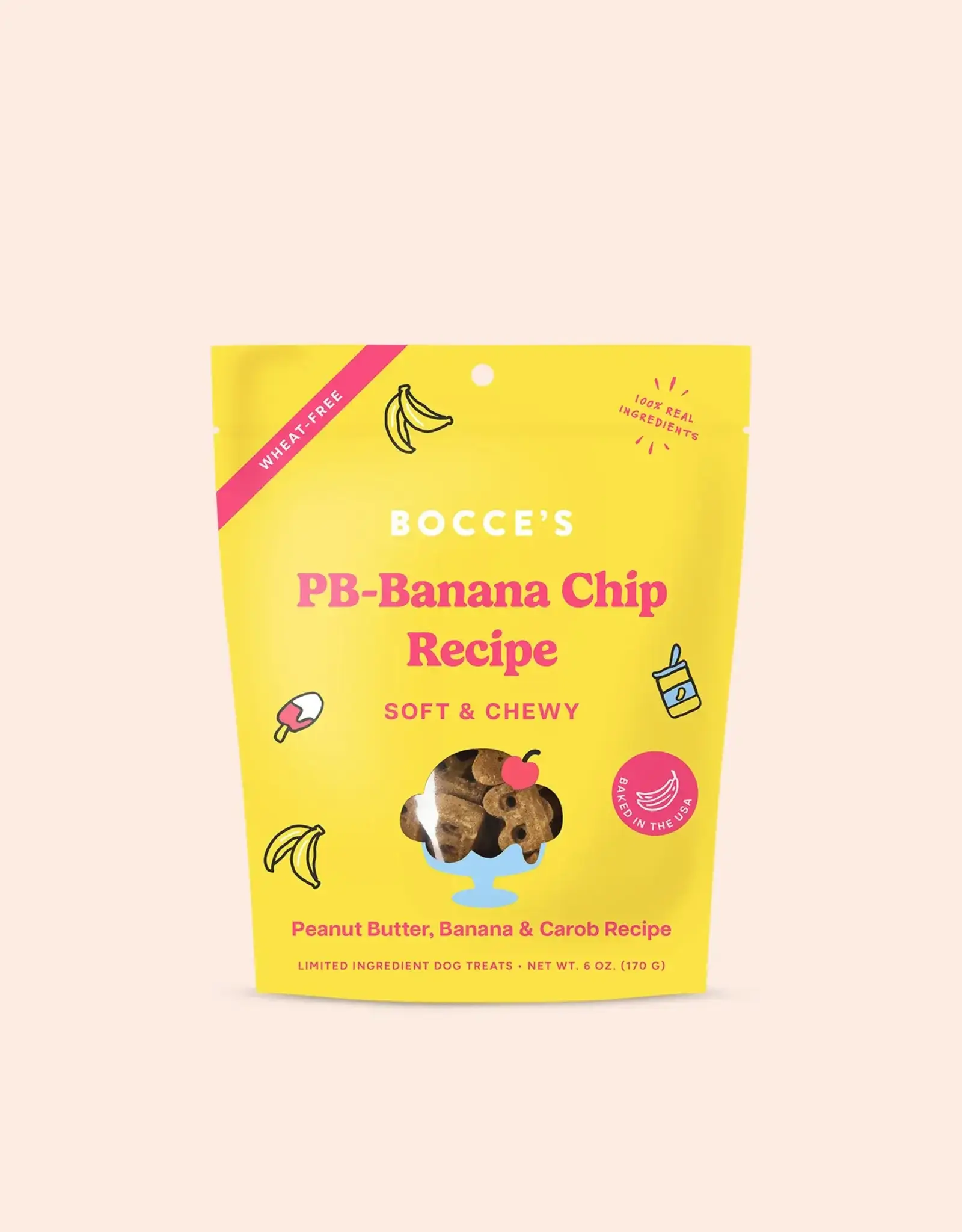 Bocce's Bakery Bocce's Bakery Dog Soft & Chewy Peanut Butter Banana Chip Treats - 6 oz