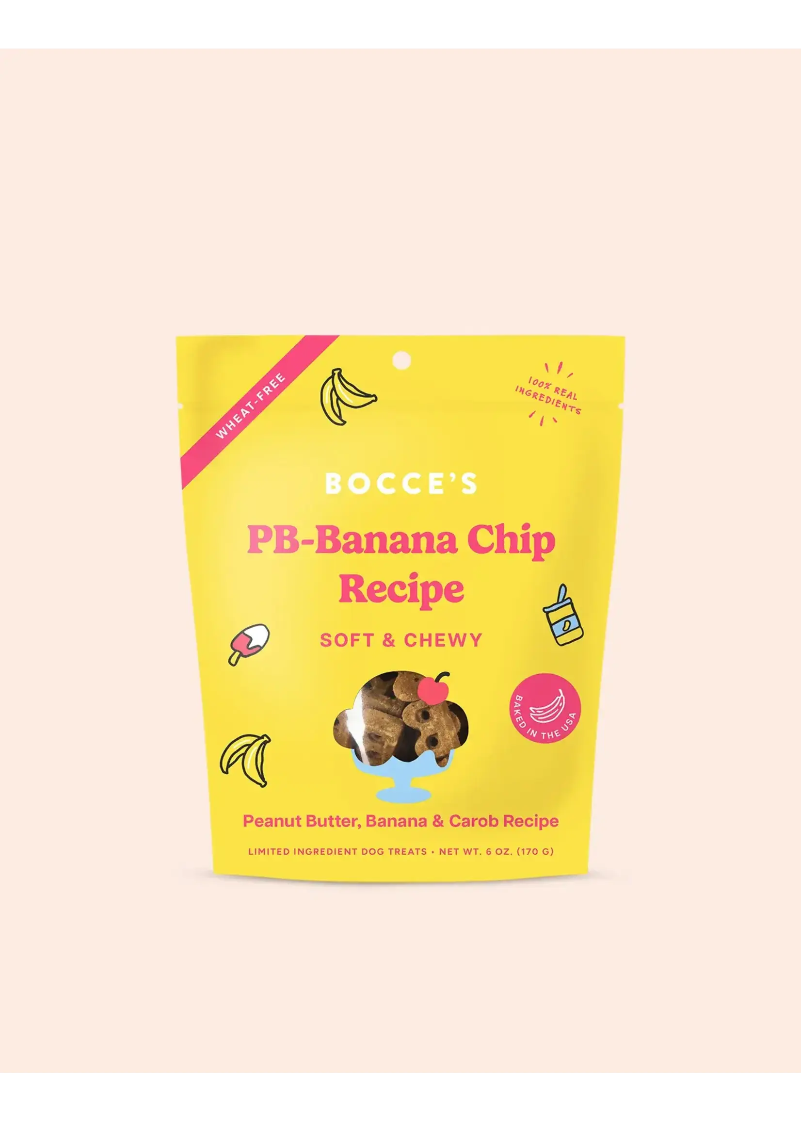 Bocce's Bakery Bocce's Bakery Dog Soft & Chewy Peanut Butter Banana Chip Treats - 6 oz