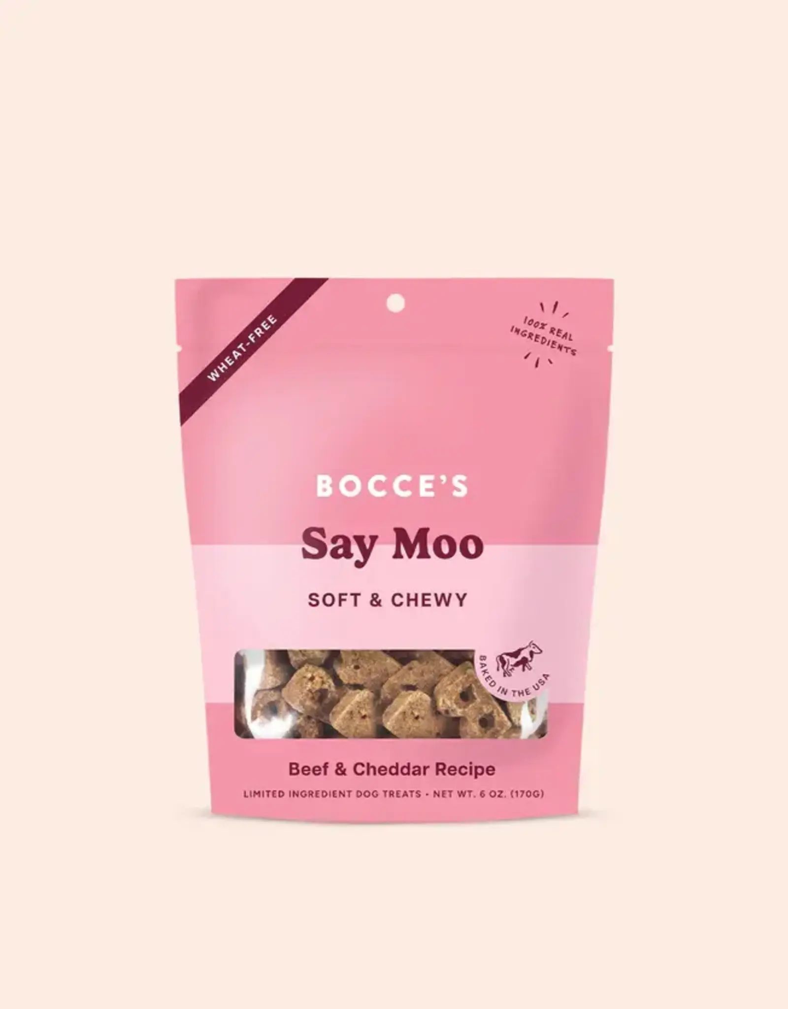 Bocce's Bakery Bocce's Bakery Dog Soft & Chewy Say Moo Treats - 6 oz
