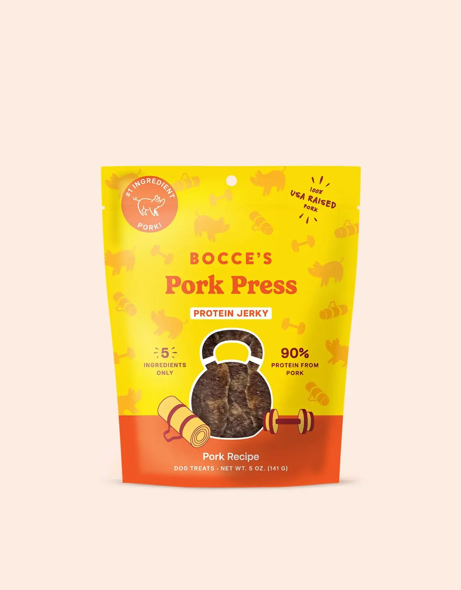 Bocce's Bakery Bocce's Bakery Dog Protein Jerky Pork Press - 5 oz