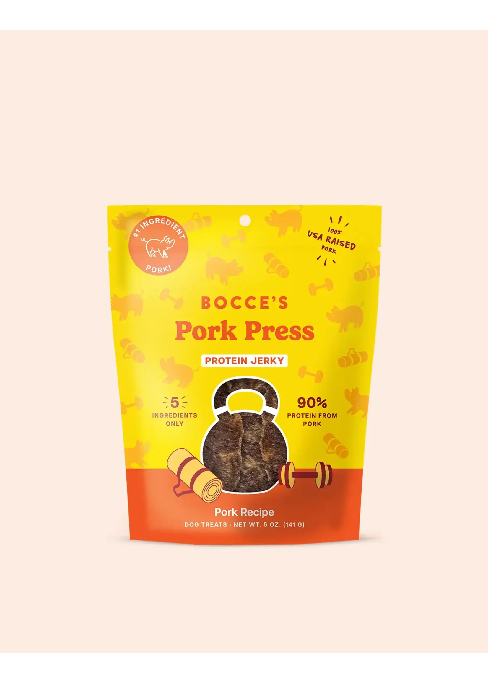 Bocce's Bakery Bocce's Bakery Dog Protein Jerky Pork Press - 5 oz