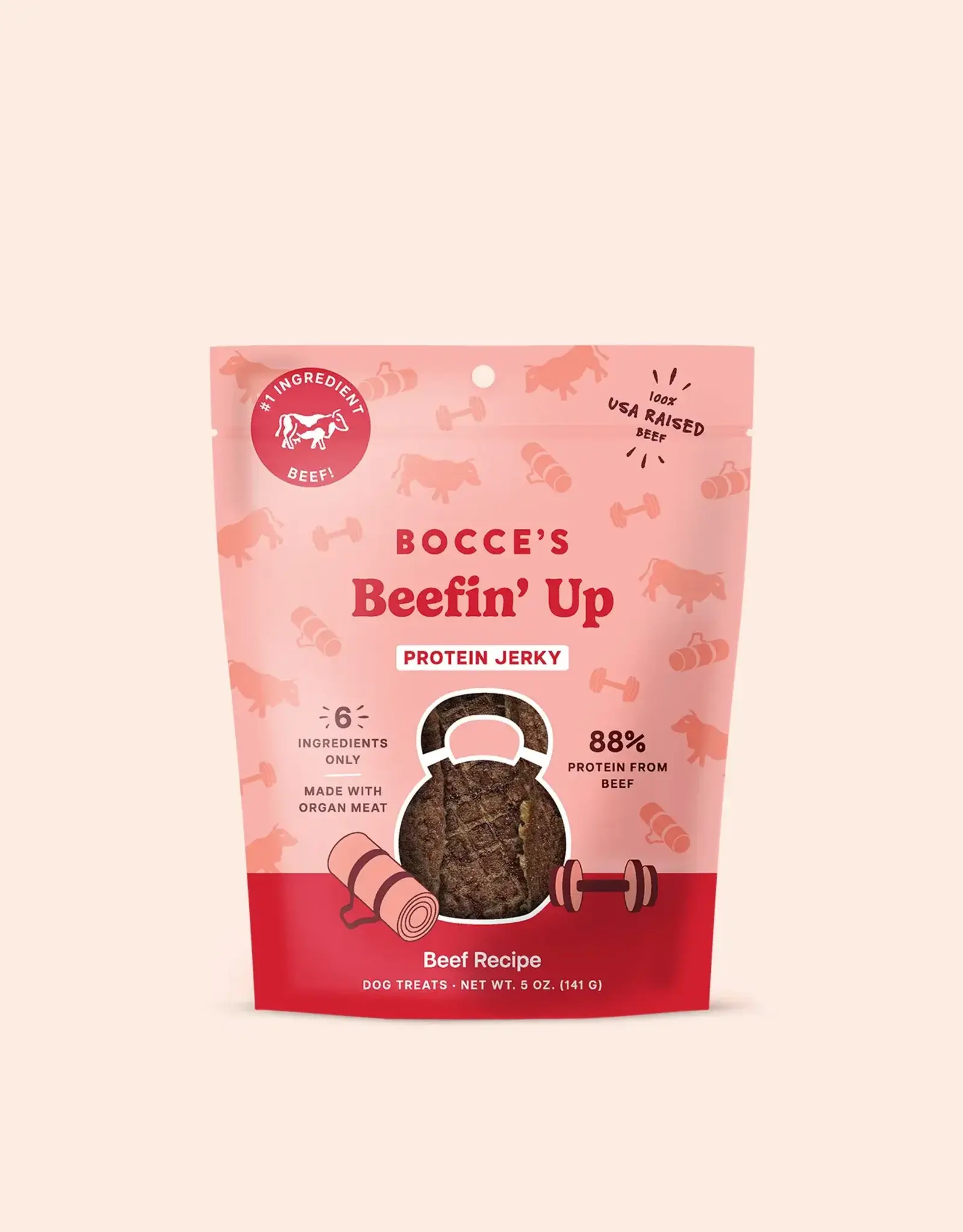 Bocce's Bakery Bocce's Bakery Dog Protein Jerky Beefin' Up - 5 oz