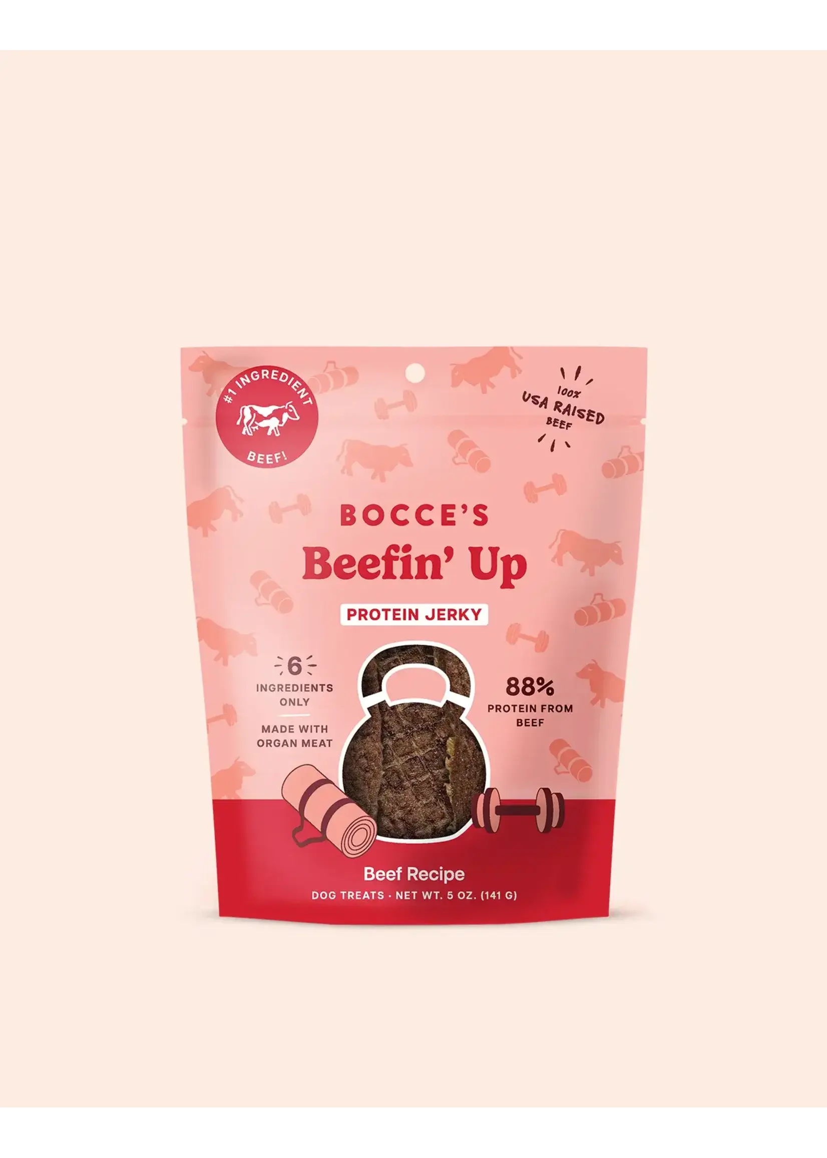 Bocce's Bakery Bocce's Bakery Dog Protein Jerky Beefin' Up - 5 oz