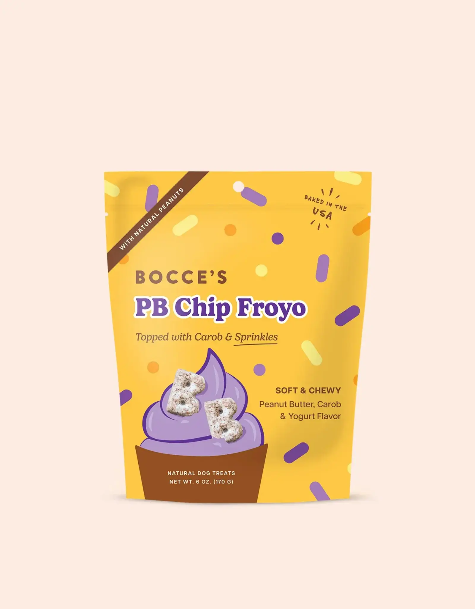 Bocce's Bakery Bocce's Bakery Dog Soft & Chewy Peanut Butter Chip Froyo Treats - 6 oz