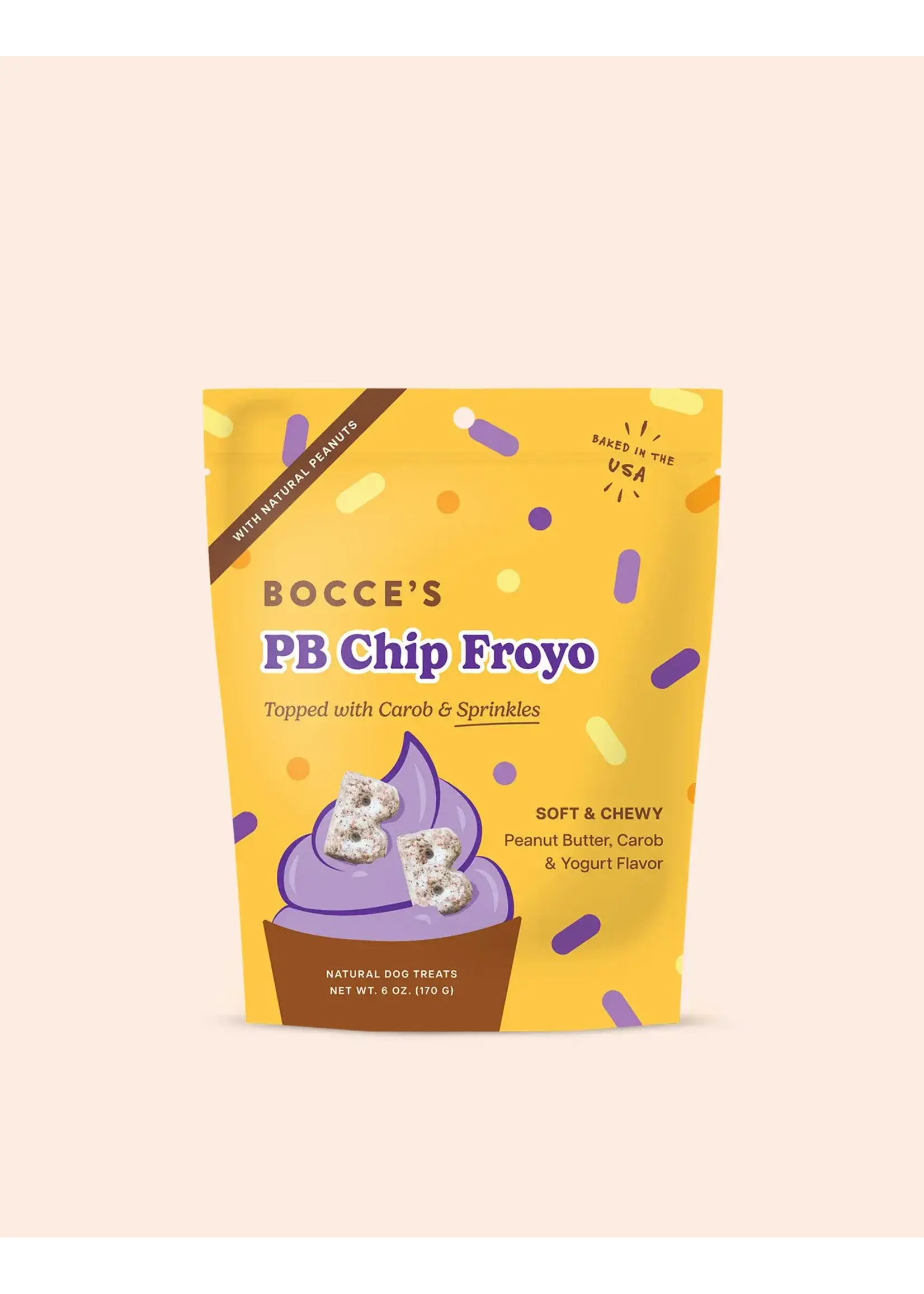 Bocce's Bakery Bocce's Bakery Dog Soft & Chewy Peanut Butter Chip Froyo Treats - 6 oz