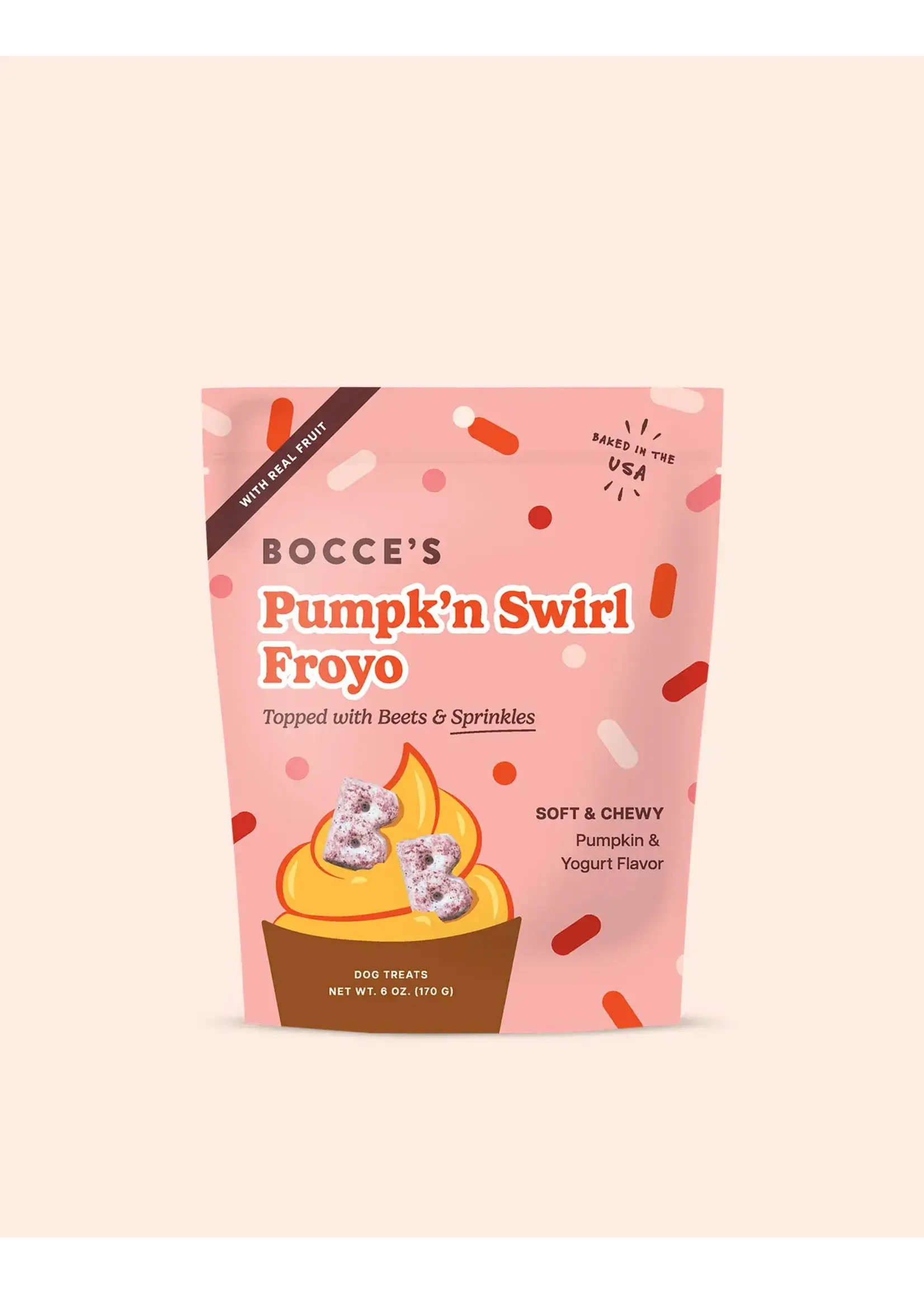 Bocce's Bakery Bocce's Bakery Dog Soft & Chewy Pumpk'n Swirl Froyo Treats - 6 oz