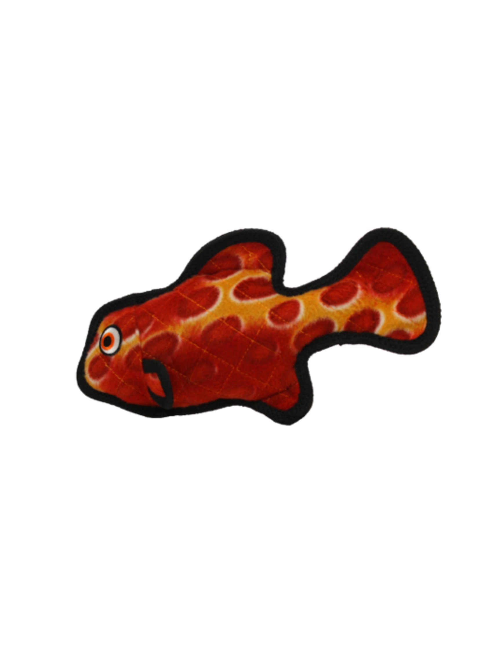 Tuffy's Tuffy Ocean Creature Fish Red  Durable Dog Toy