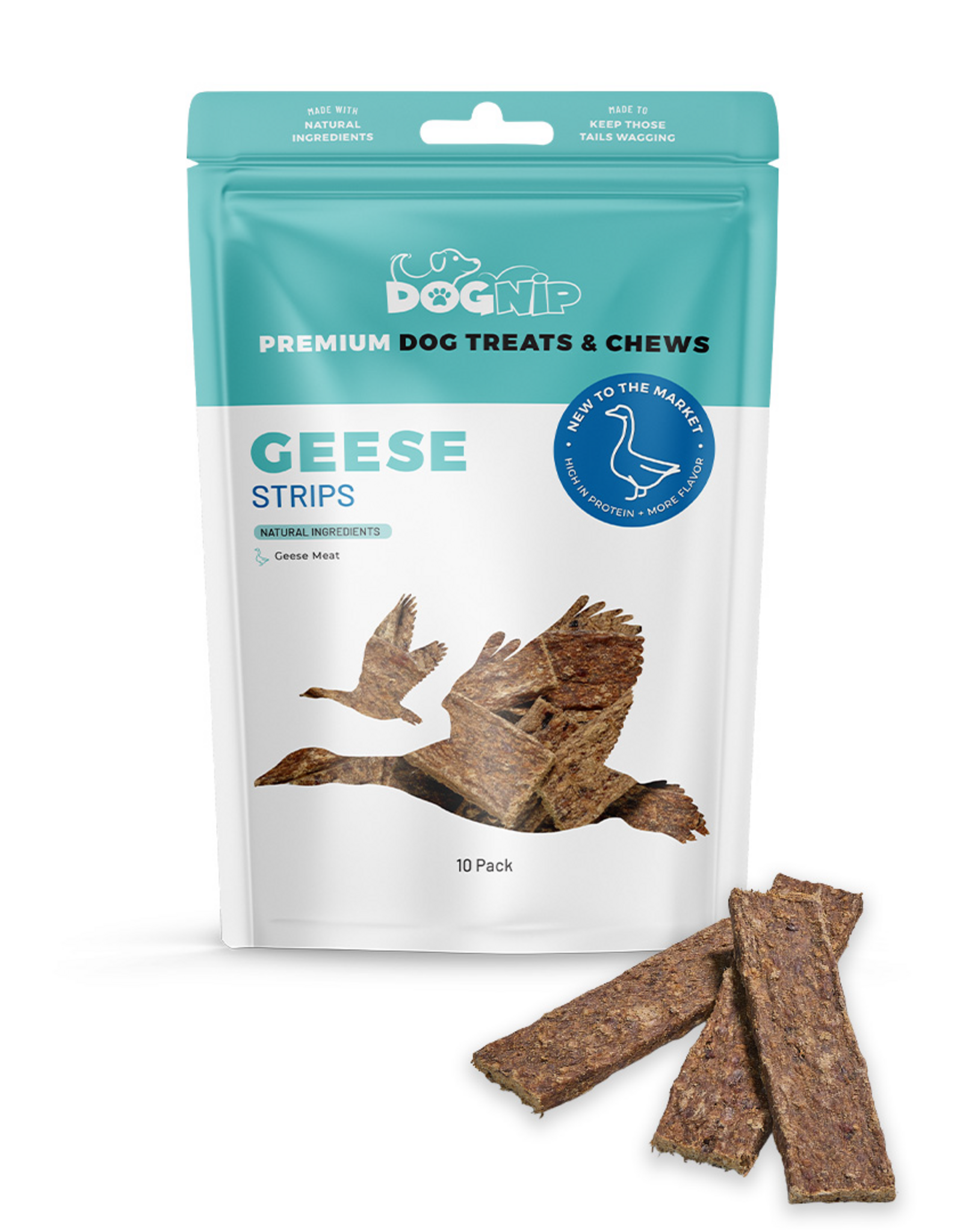Dog Nip Dog Nip Geese Strips Dog Treats - 10 Pack