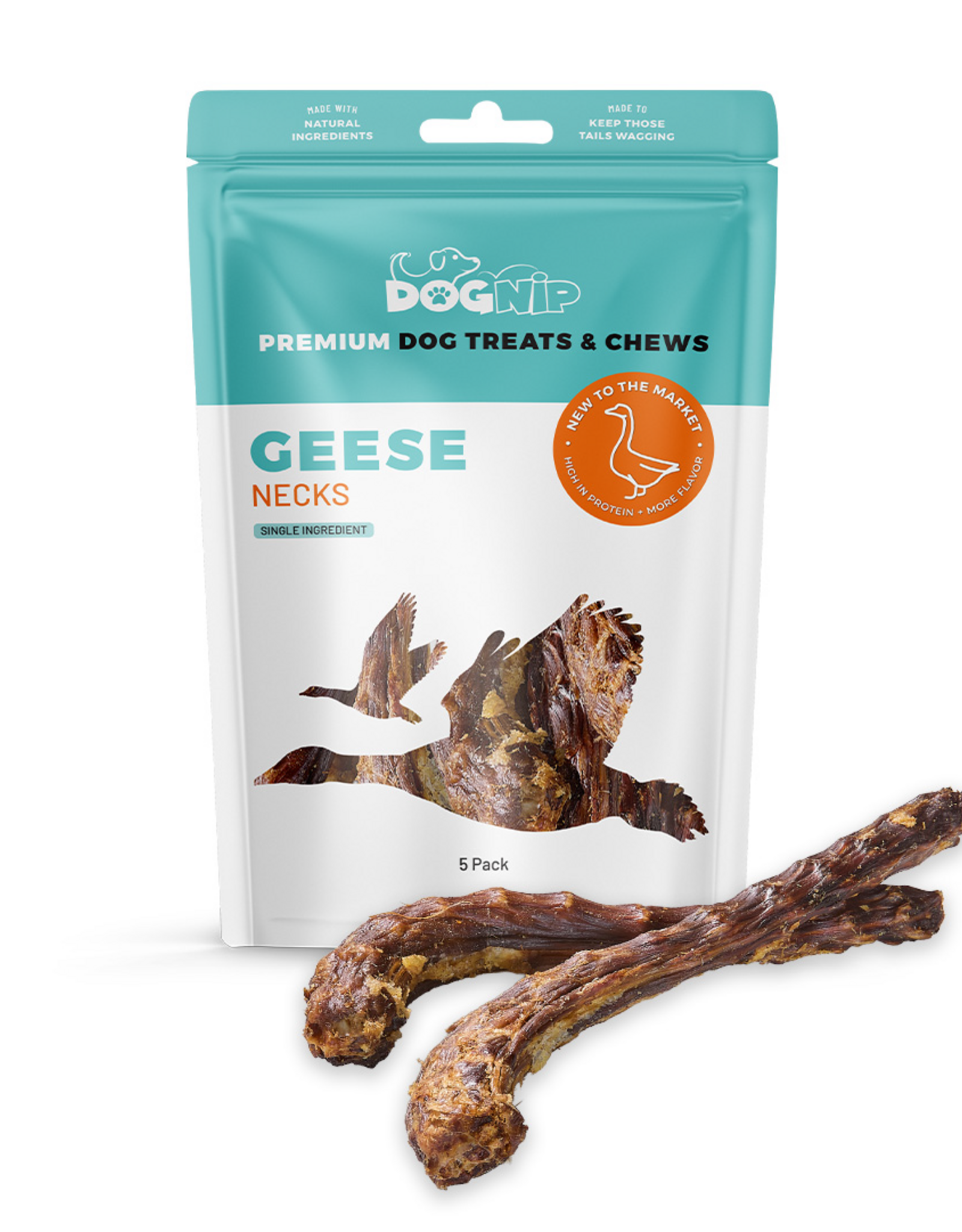 Dog Nip Dog Nip Geese Necks Dog Treats - 5 Pack