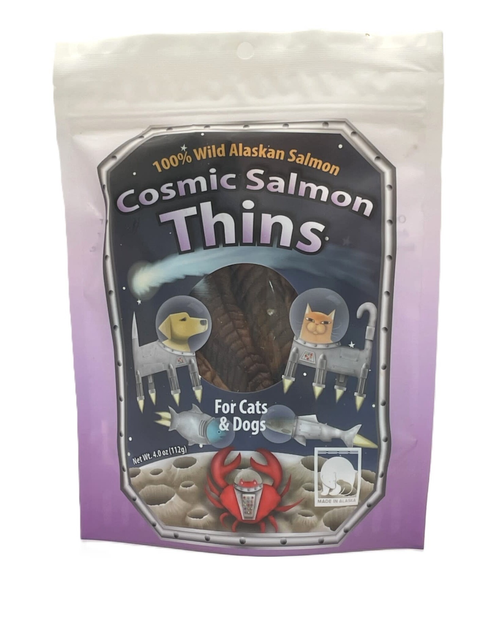 Happy Claws Lucky Paws Happy Claws Lucky Paws Cosmic Salmon Thins Dog Treats - 4.0 oz