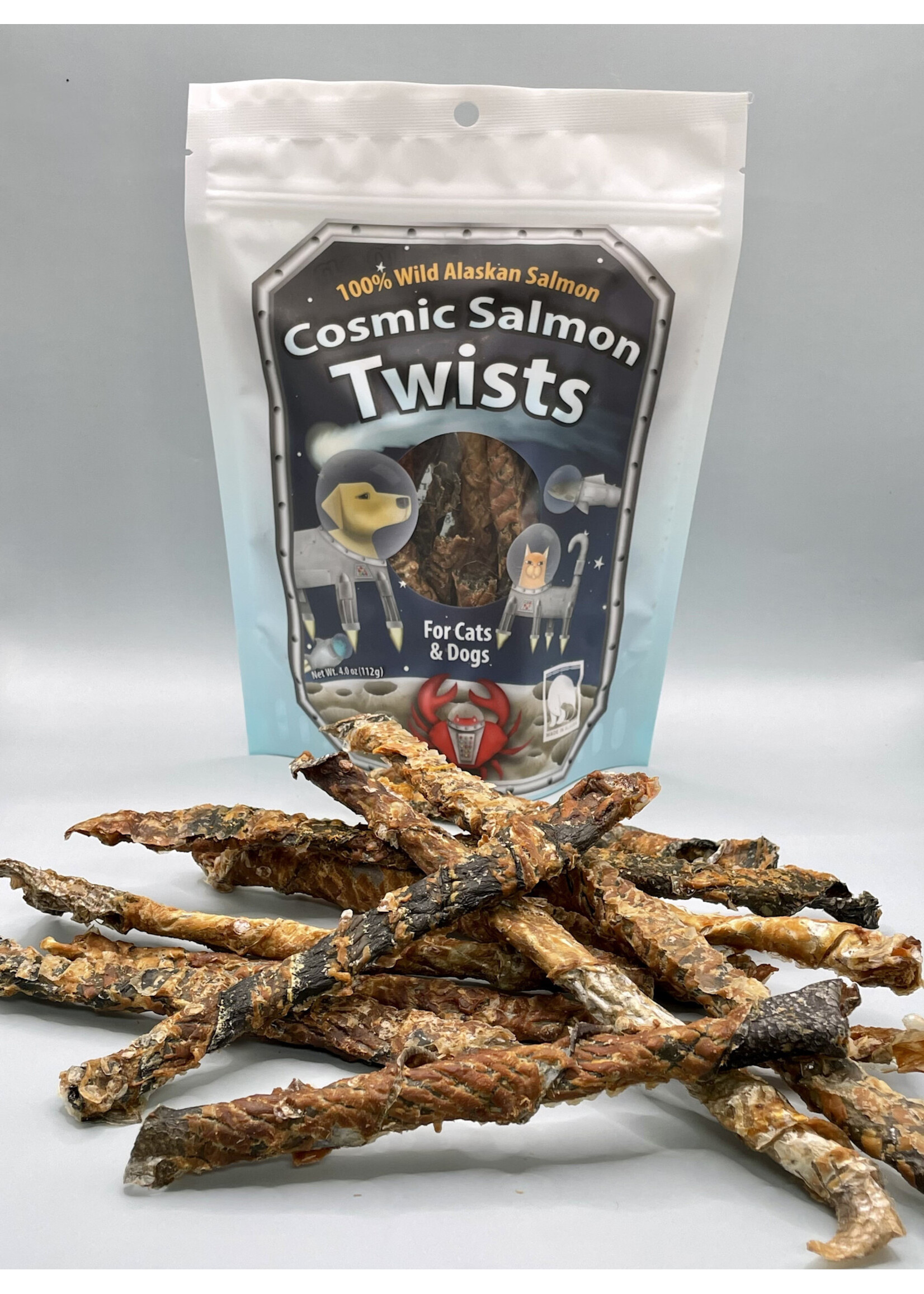 Happy Claws Lucky Paws Happy Claws Lucky Paws Cosmic Salmon Twists Dog Treats - 4.0 oz