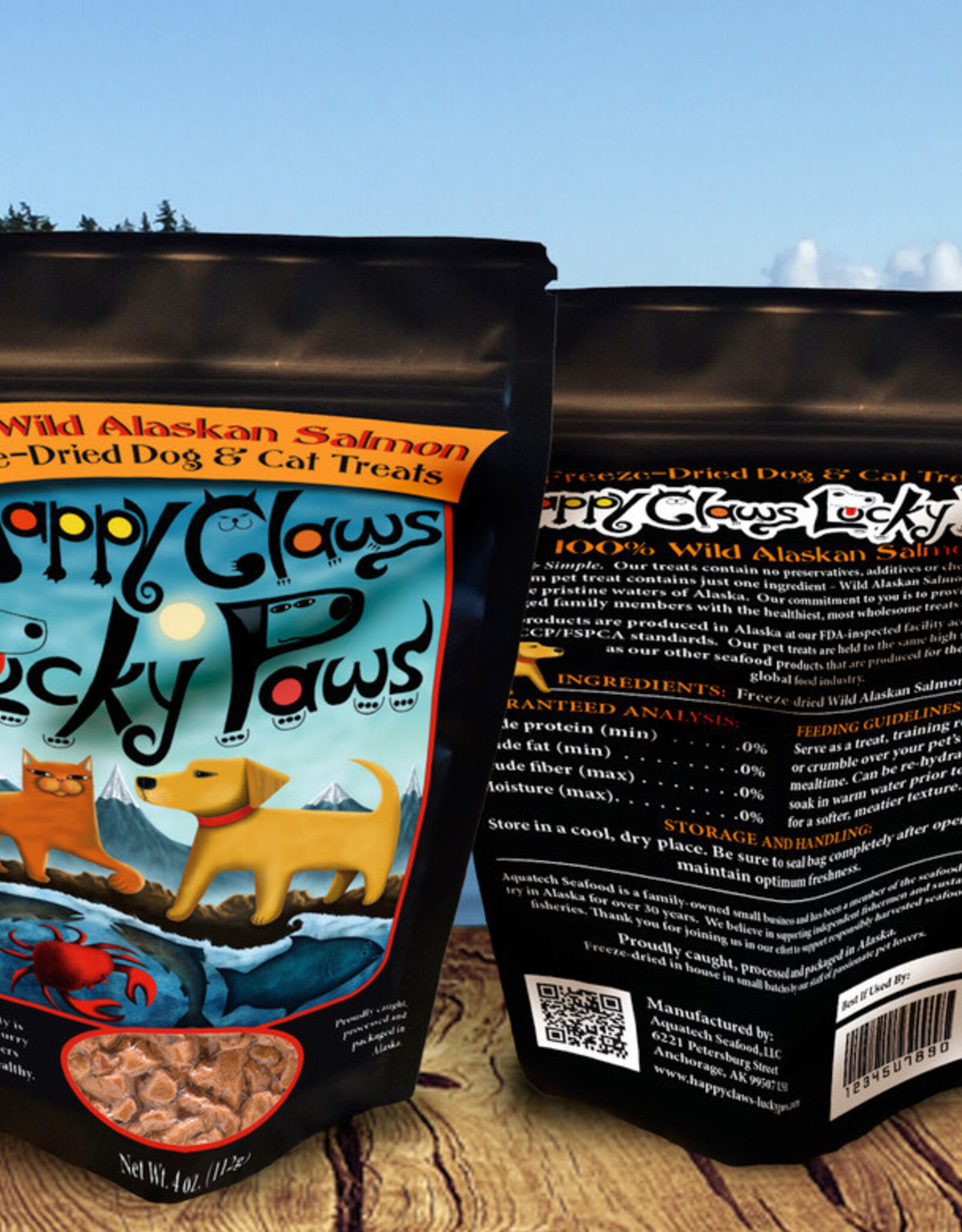 Happy Claws Lucky Paws Happy Claws Lucky Paws Wild Alaskan Salmon Cubes Freeze-Dried Dog Treats - 2.5 oz