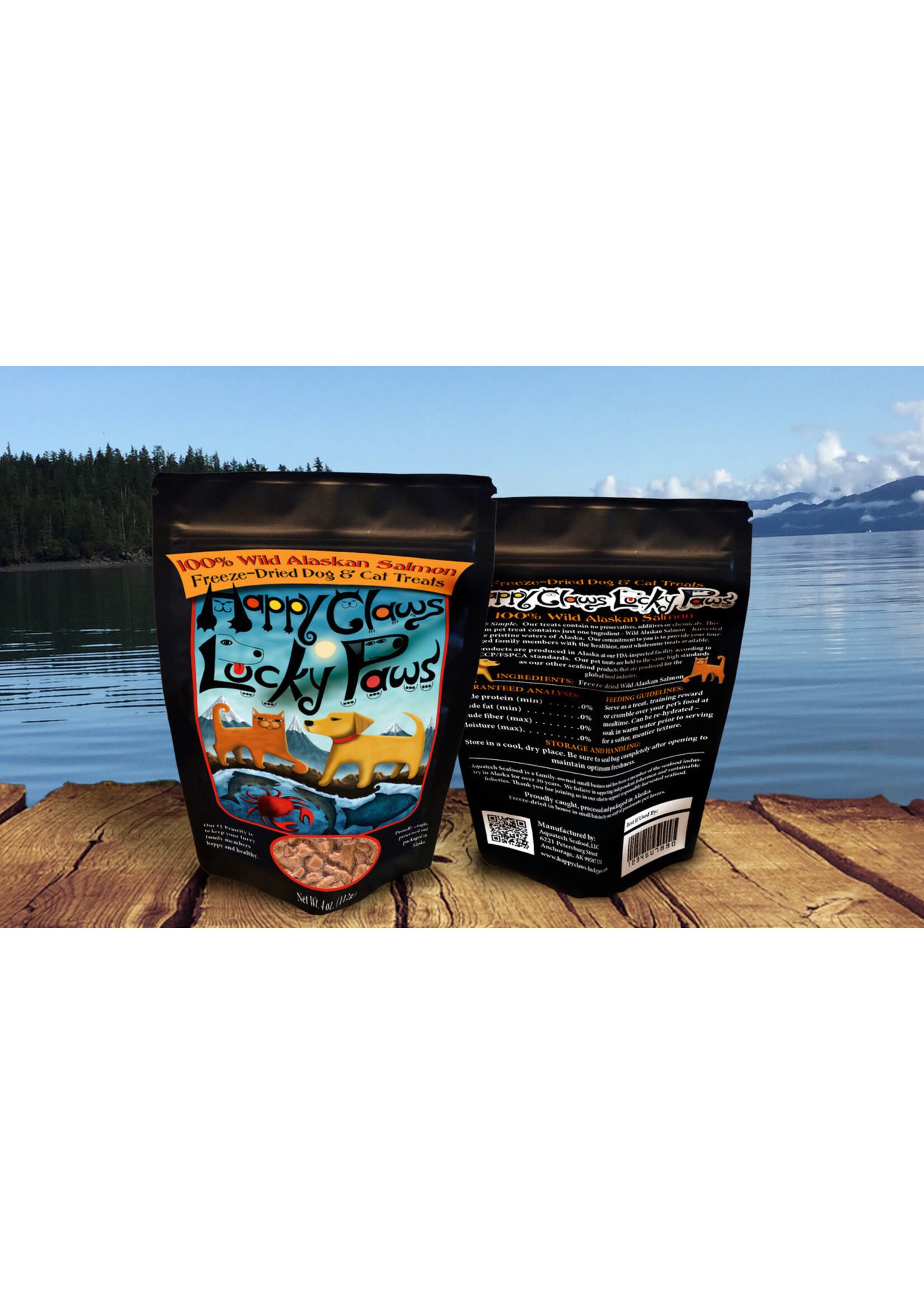 Happy Claws Lucky Paws Happy Claws Lucky Paws Wild Alaskan Salmon Cubes Freeze-Dried Dog Treats - 2.5 oz