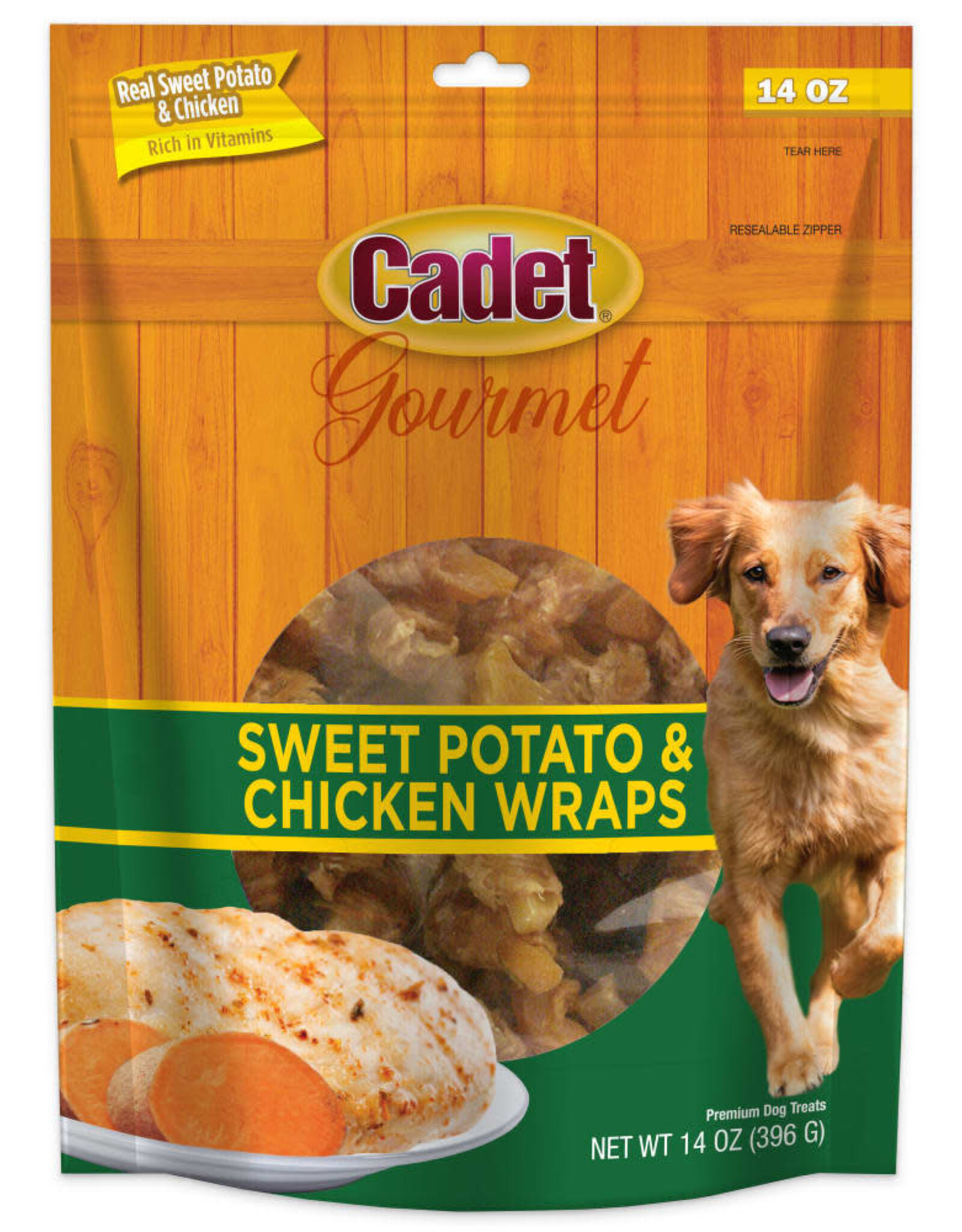 Cadet Gourmet Sweet Potato & Chicken Wraps Dog Treats - 28 oz