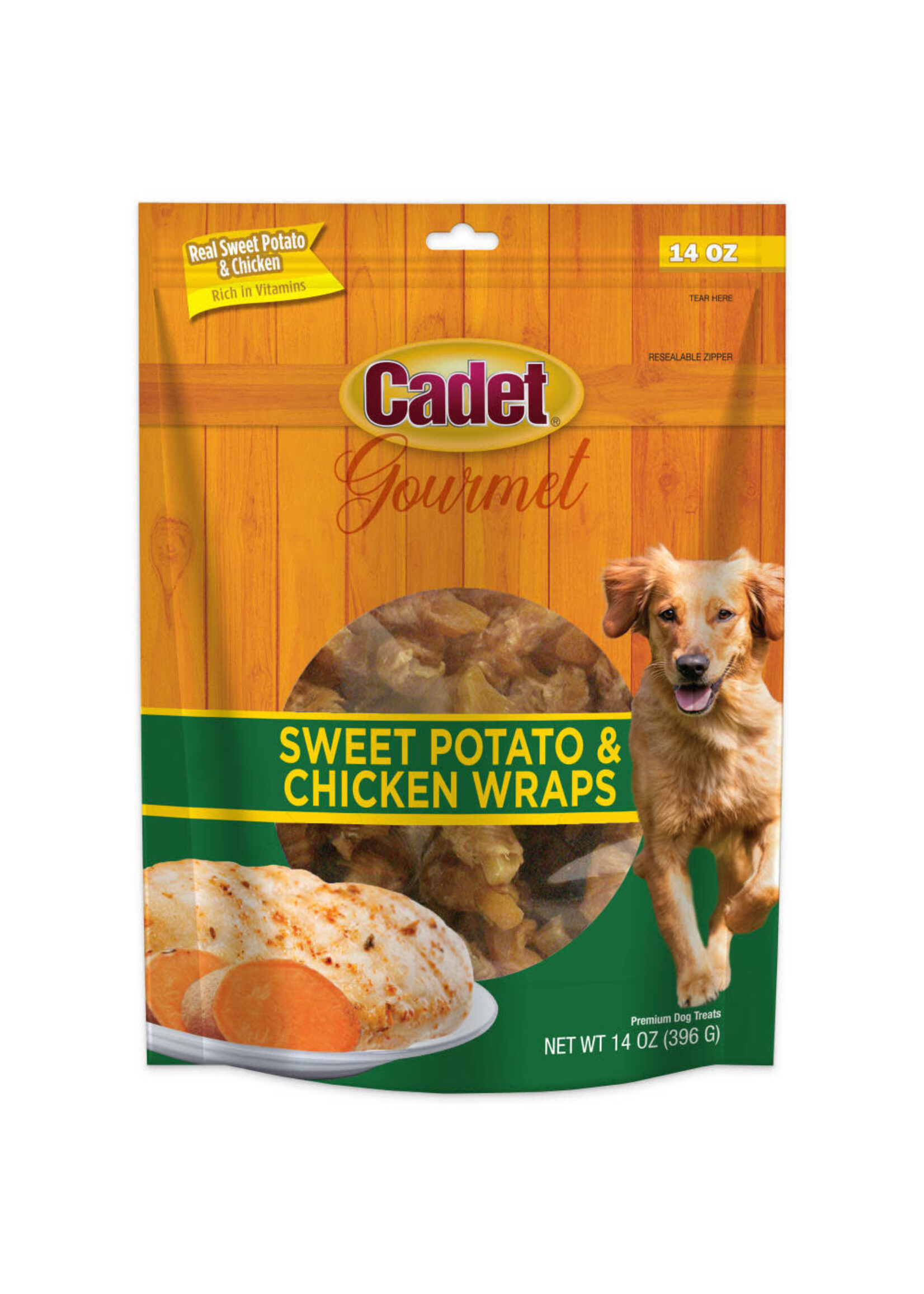 Cadet Gourmet Sweet Potato & Chicken Wraps Dog Treats - 28 oz