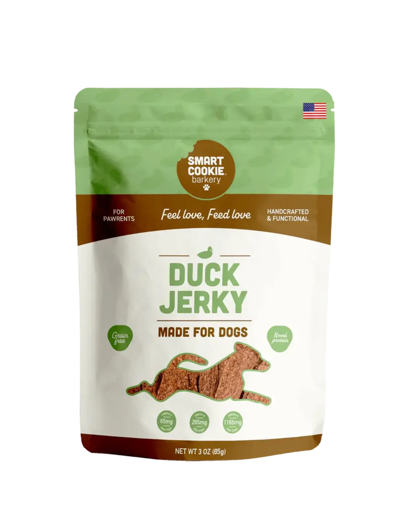 Smart Cookie Dog Treats Duck Jerky Strips - 3 oz.