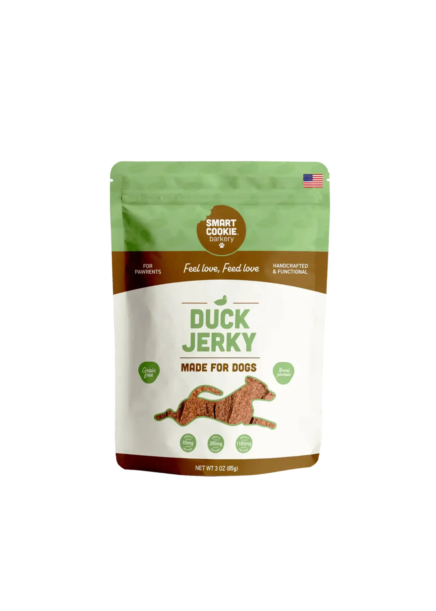 Smart Cookie Dog Treats Duck Jerky Strips - 3 oz.