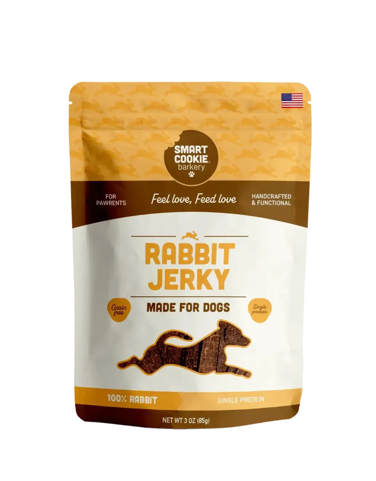 Smart Cookie Dog Treats Rabbit Jerky Strips - 3 oz.