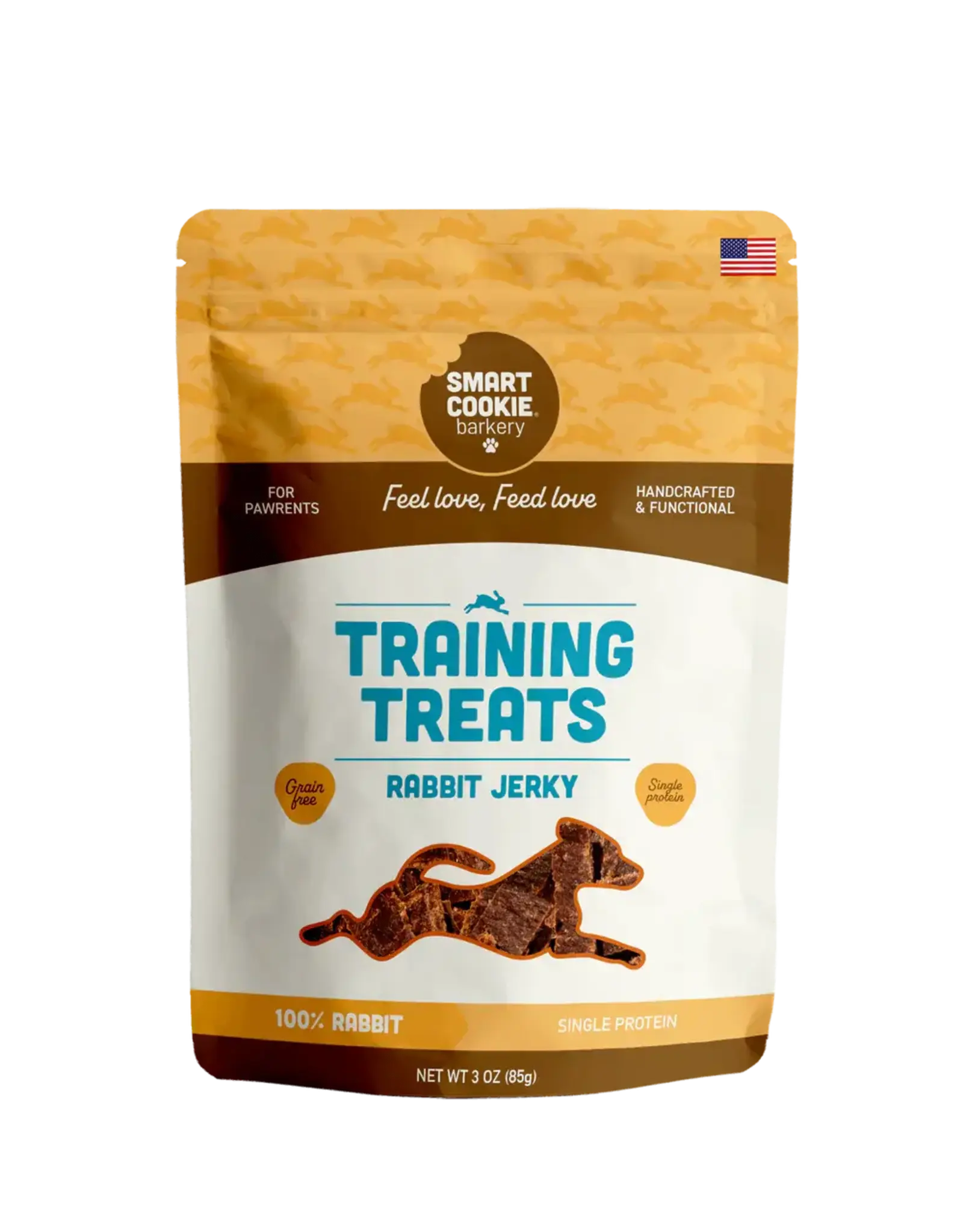 Smart Cookie Dog Treats Rabbit Jerky Training Treats - 3 oz.