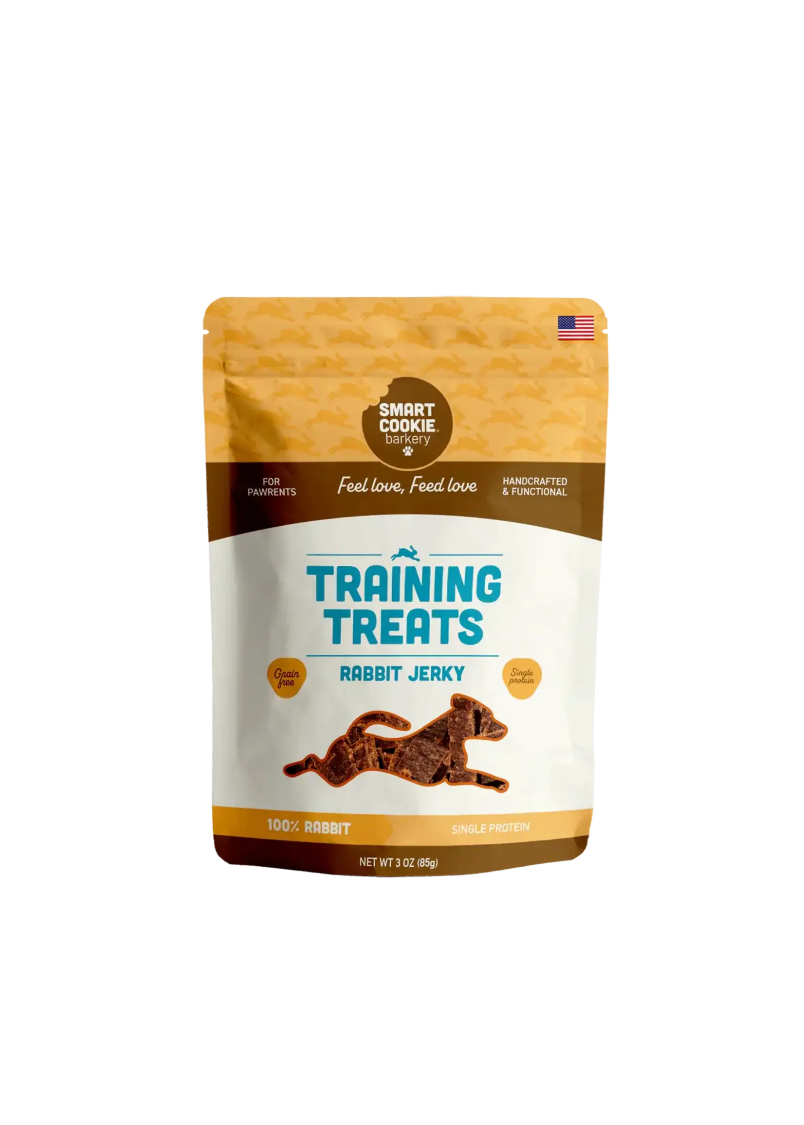 Smart Cookie Dog Treats Rabbit Jerky Training Treats - 3 oz.