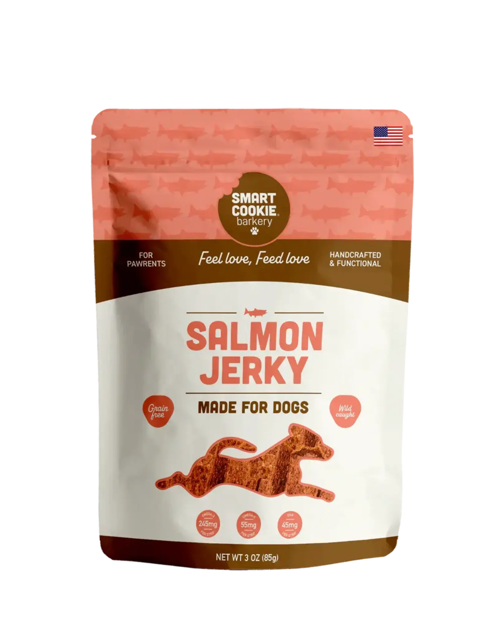 Smart Cookie Dog Treats Salmon Jerky Strips - 3 oz.