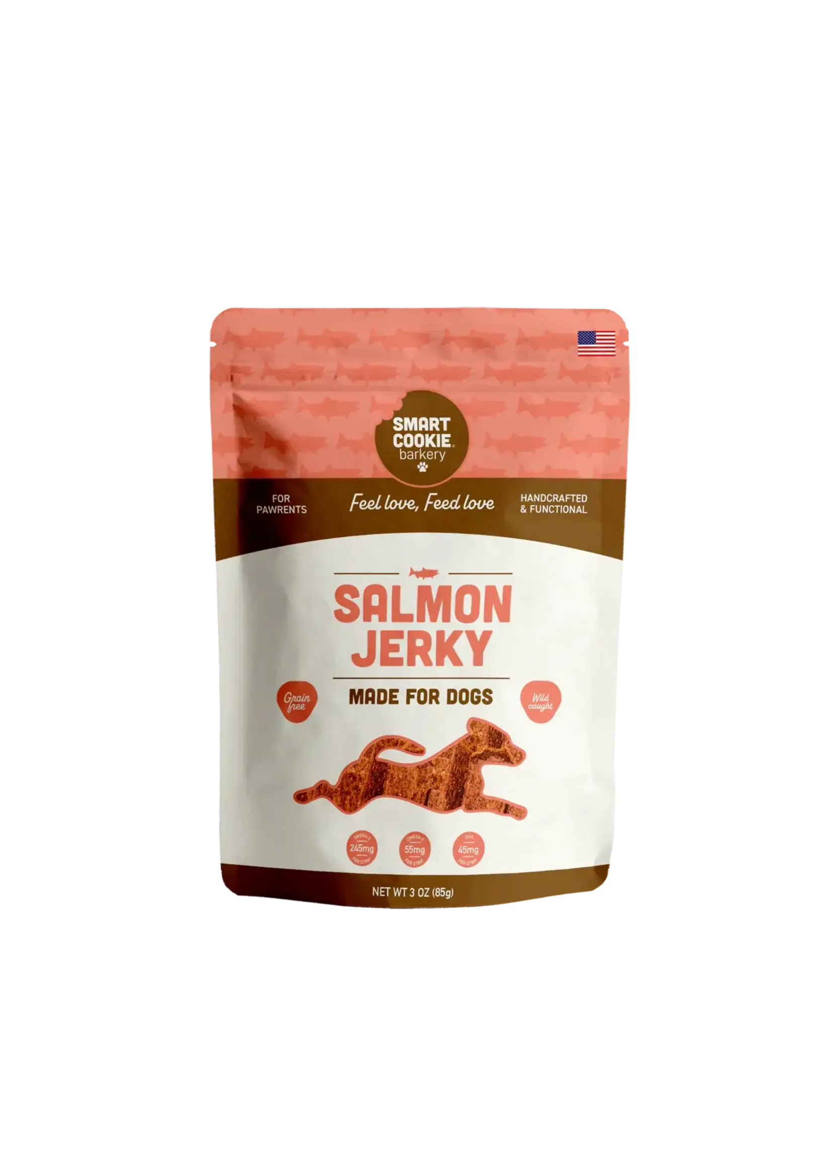 Smart Cookie Dog Treats Salmon Jerky Strips - 3 oz.