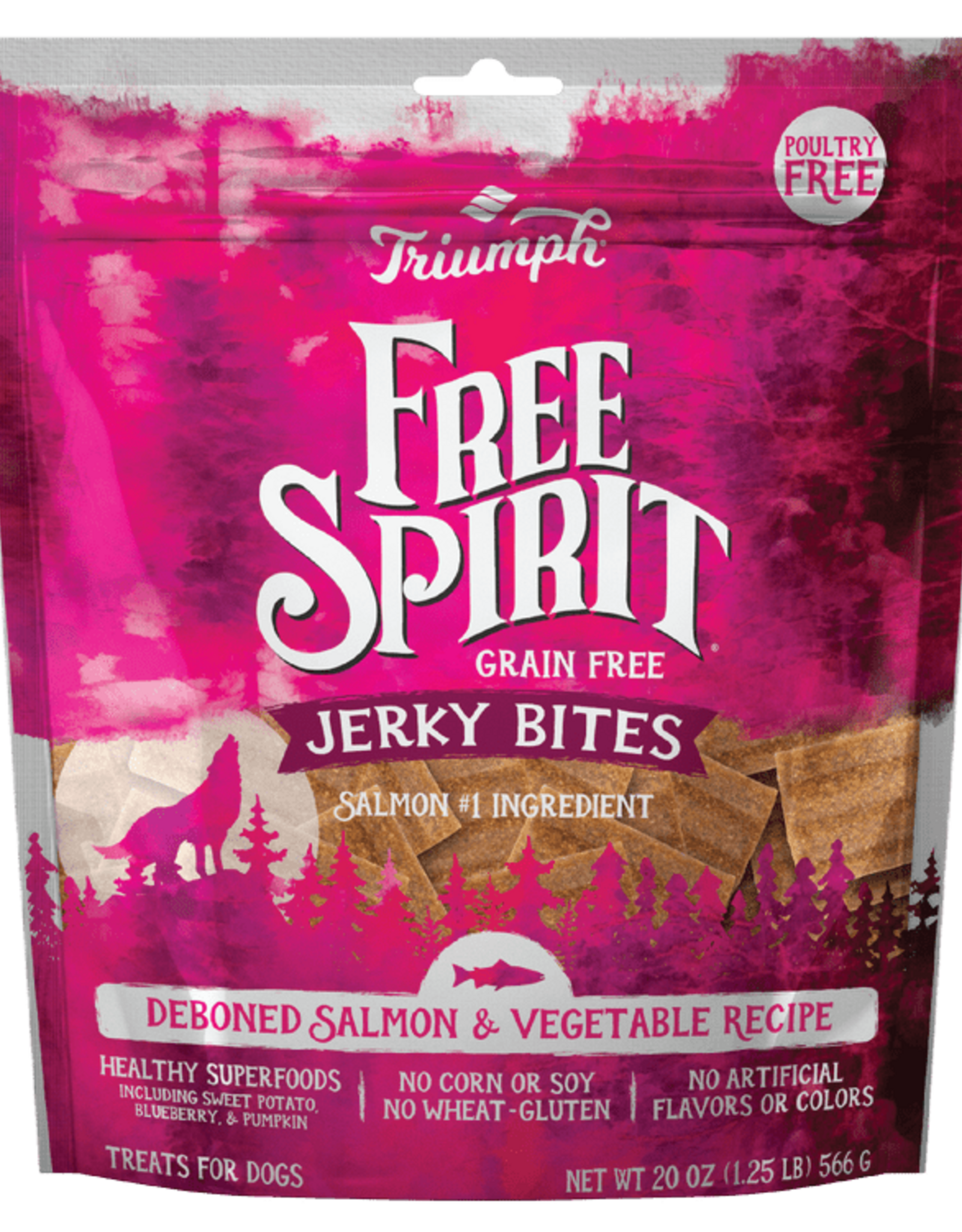 Triumph Jerky Bites Salmon & Vegetable Dog Treats - 20 oz