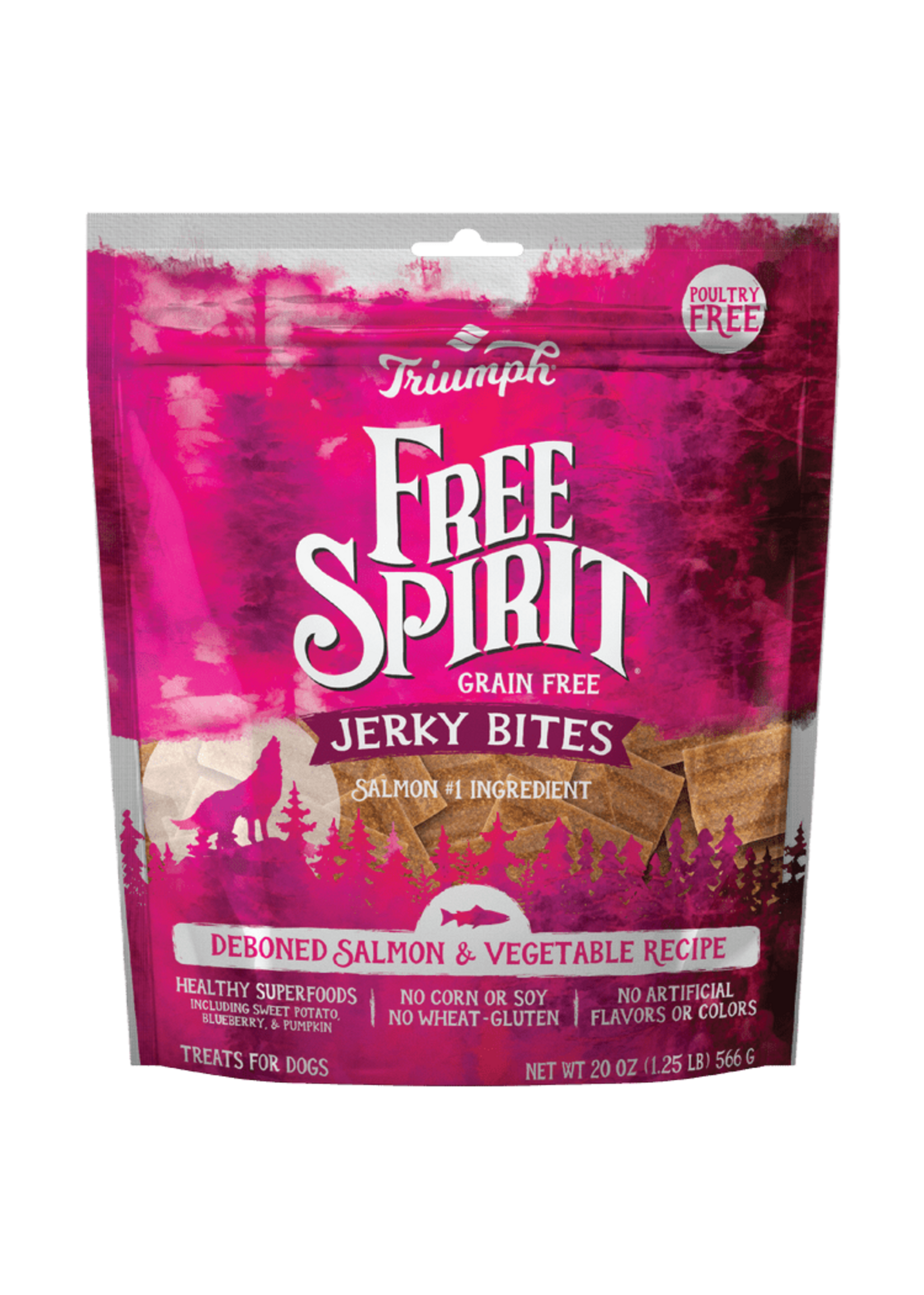 Triumph Jerky Bites Salmon & Vegetable Dog Treats - 20 oz