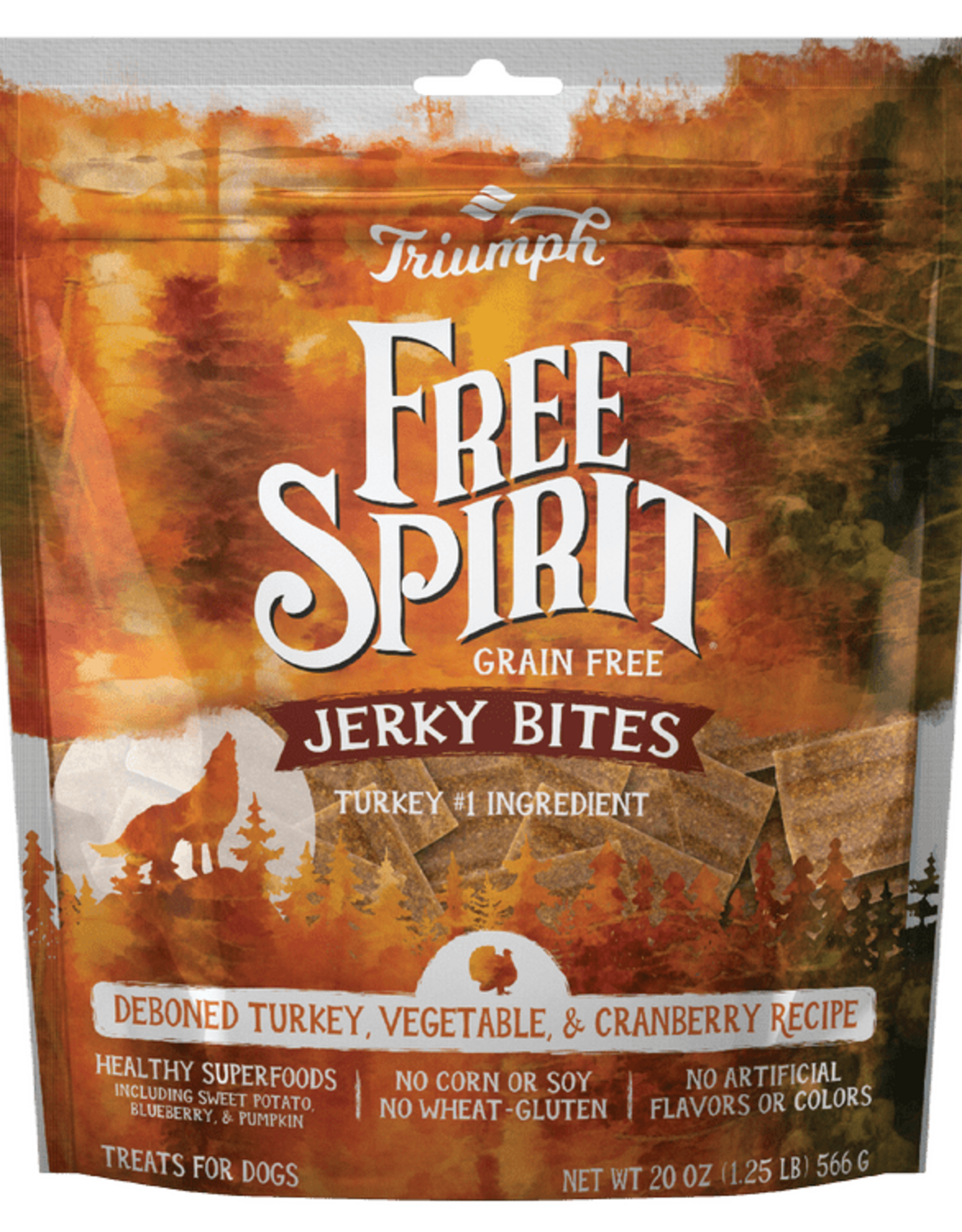 Triumph Jerky Bites Turkey, Vegetable, & Cranberry Dog Treats - 20 oz