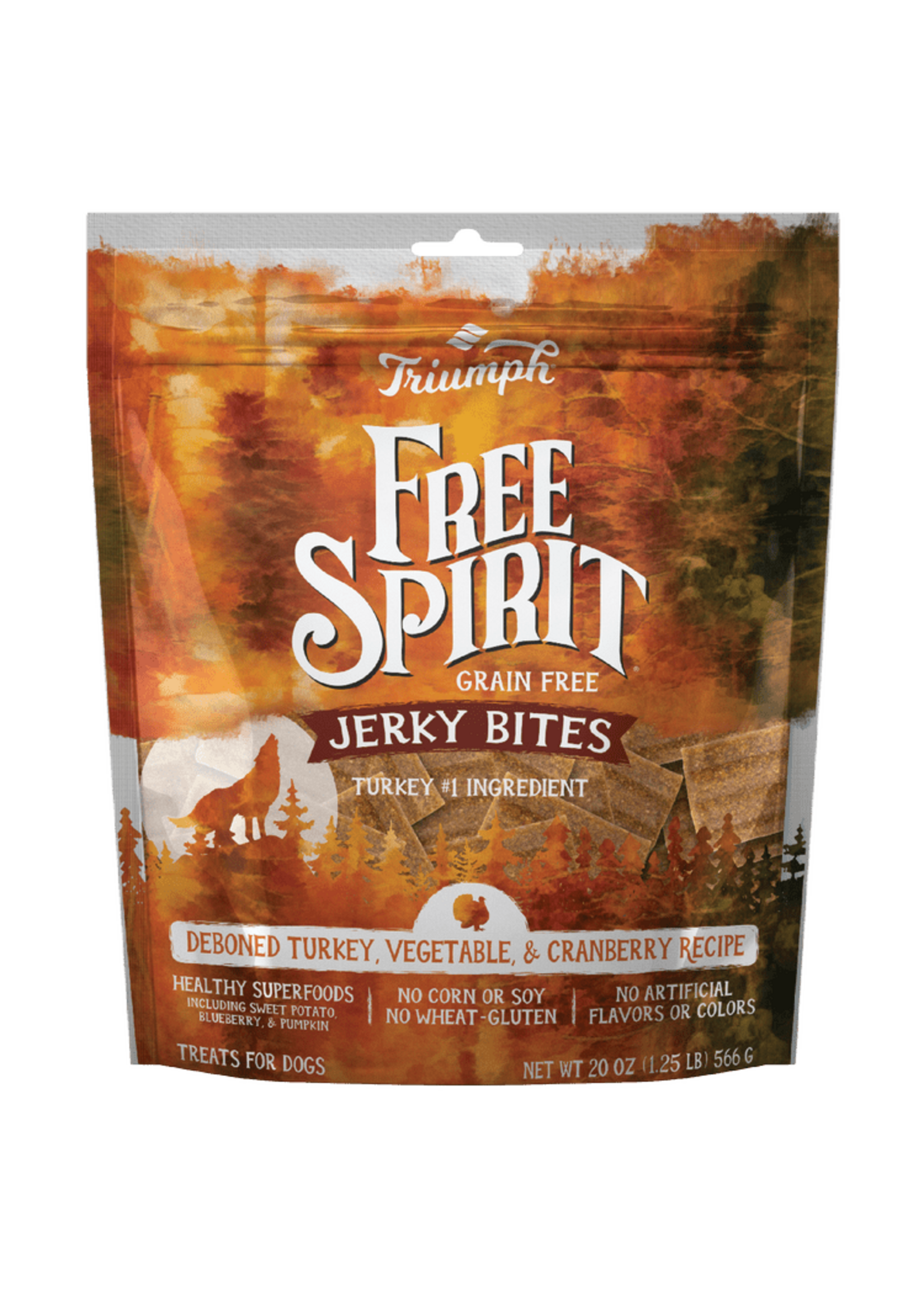 Triumph Jerky Bites Turkey, Vegetable, & Cranberry Dog Treats - 20 oz