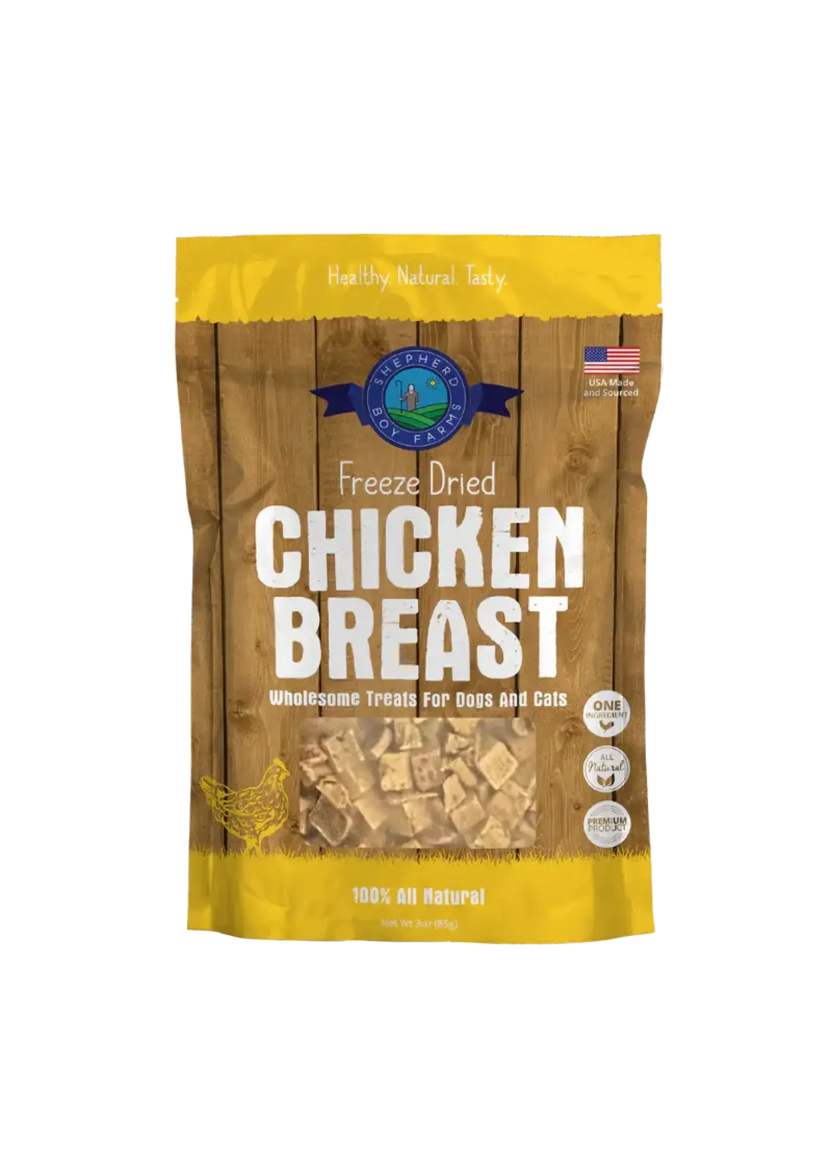 Shepherd Boy Farms Freeze Dried Chicken Breast Dog & Cat Treats - 3 oz