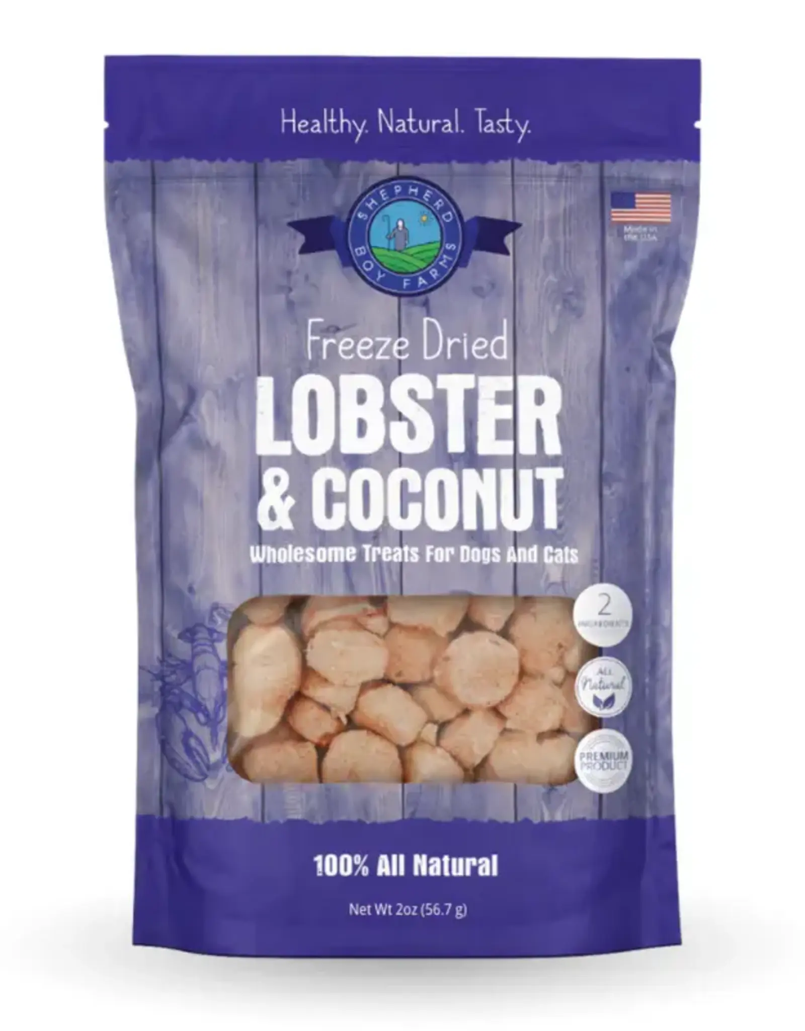 Shepherd Boy Farms Freeze Dried Lobster & Coconut Dog & Cat Treats - 3 oz