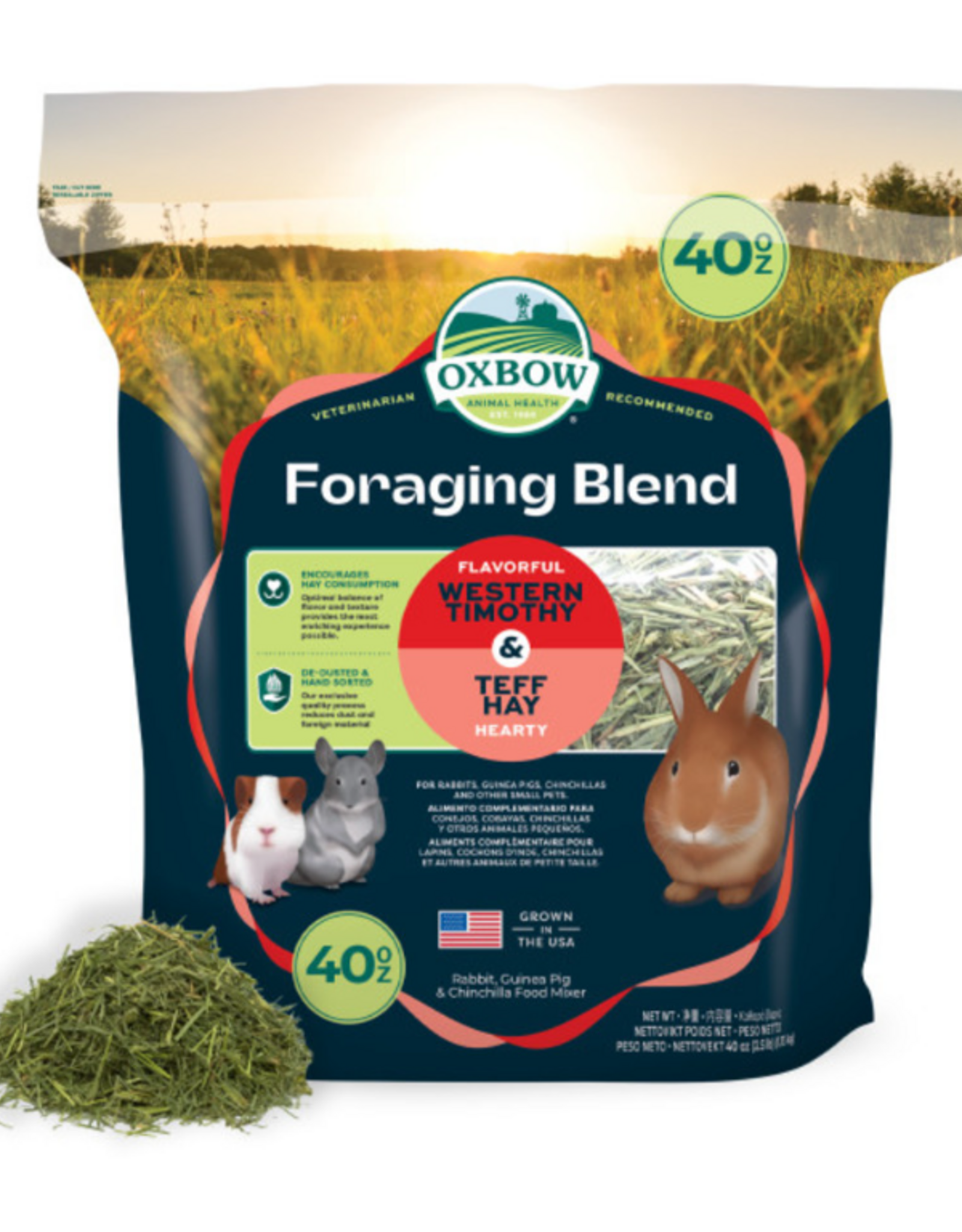 Oxbow Oxbow Animal Health Foraging Blend Western Timothy & Teff Hay 40oz