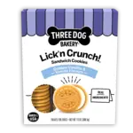 Three Dog Bakery Three Dog Bakery Lick'n Crunch Sandwich Cookies Golden Vanilla Dog Treats - 13 oz