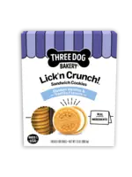 Three Dog Bakery Three Dog Bakery Lick'n Crunch Sandwich Cookies Golden Vanilla Dog Treats - 13 oz