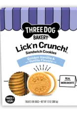 Three Dog Bakery Three Dog Bakery Lick'n Crunch Sandwich Cookies Golden Vanilla Dog Treats - 13 oz